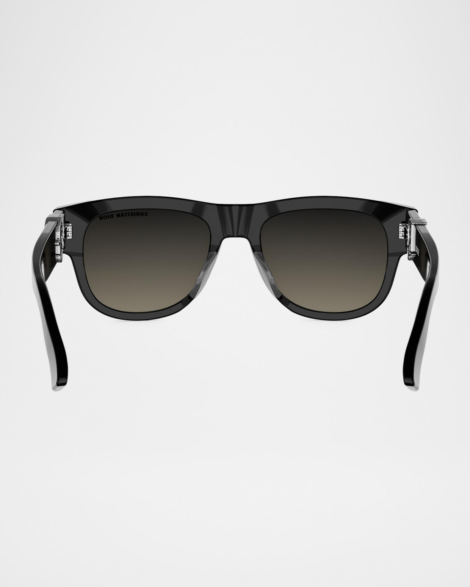 Dior Shield Sunglasses in Black Gradient with Dior Oblique Print Dior Shield Sunglasses Dior Quadrille Mask Sunglasses  main image 3
