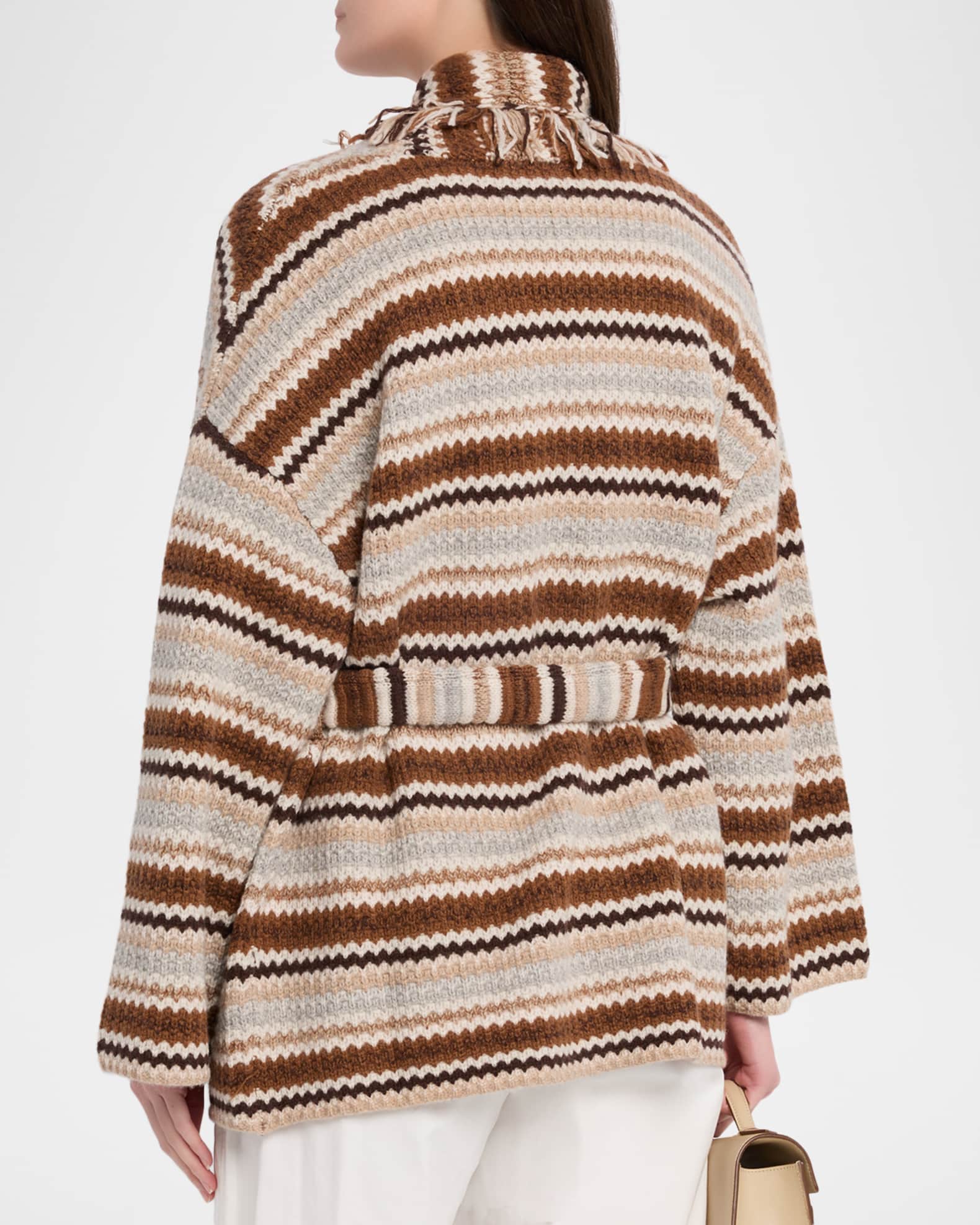 Kujten Zaina Zig-Zag Cashmere Cardigan | Neiman Marcus