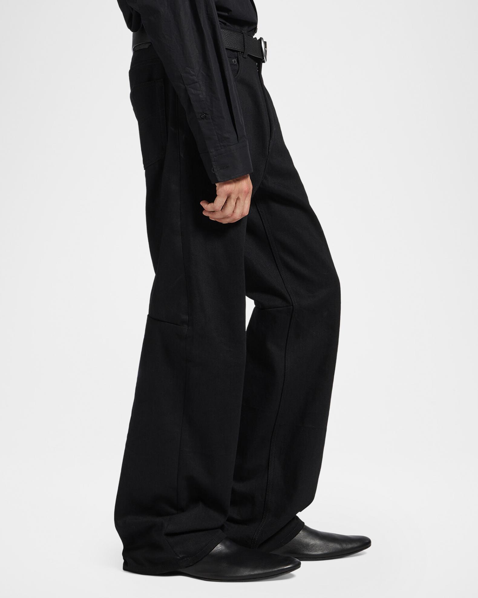 Balenciaga Men's Black Denim Wide-Leg Jeans | Neiman Marcus