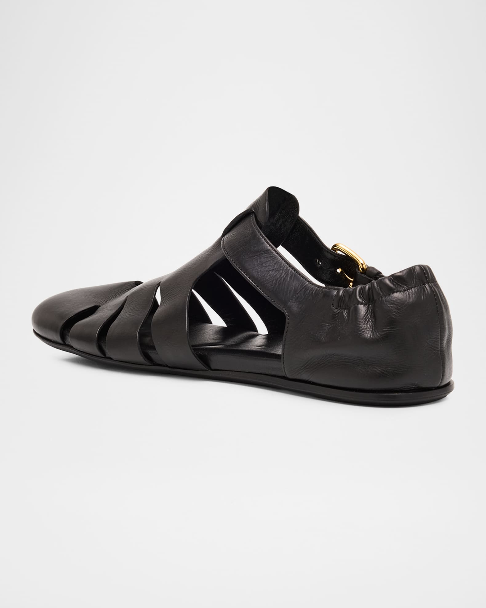 Church's Opal Met Leather Fisherman Sandals | Neiman Marcus