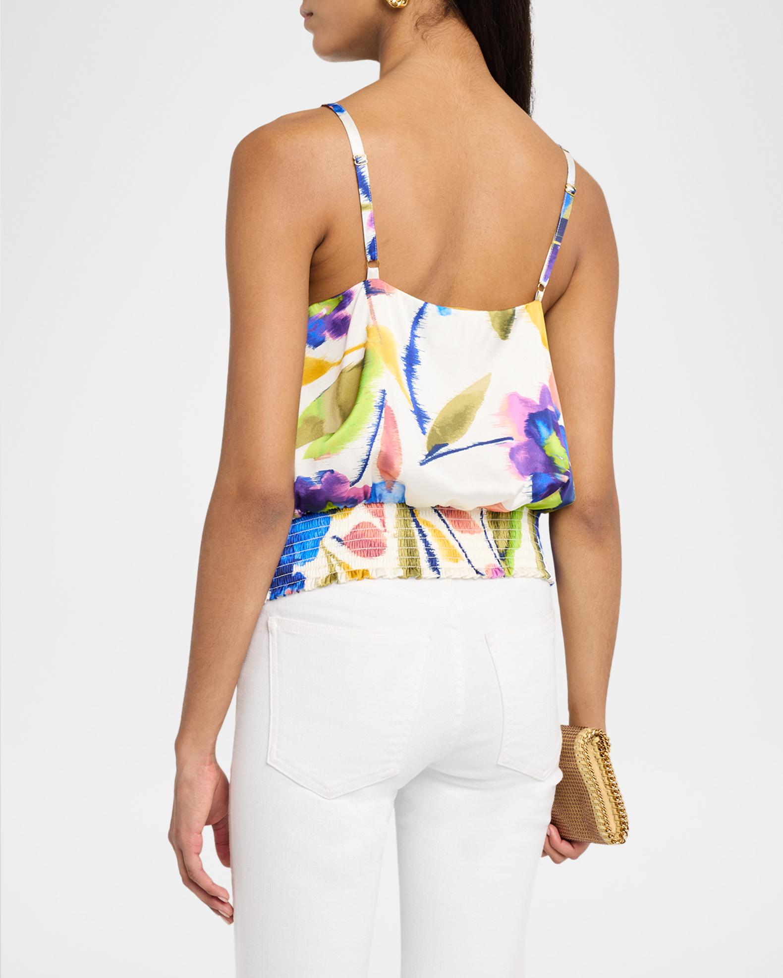 Ramy Brook Dellia Floral Sleeveless Blouse | Neiman Marcus