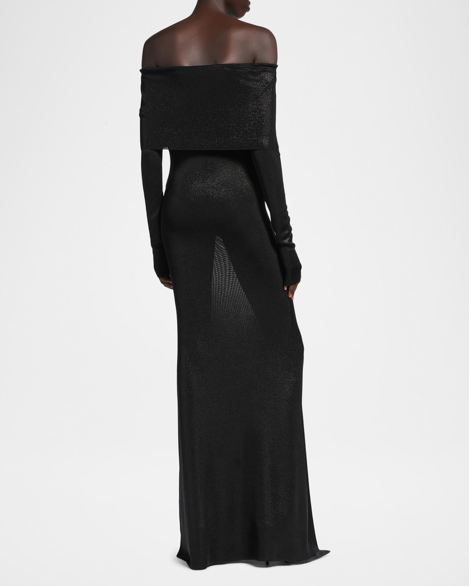 black linen mini dress Jolie Puffed-Sleeve CATEGORY_JT Color:EGRET a flattering V Yindi Backless Boat Neck