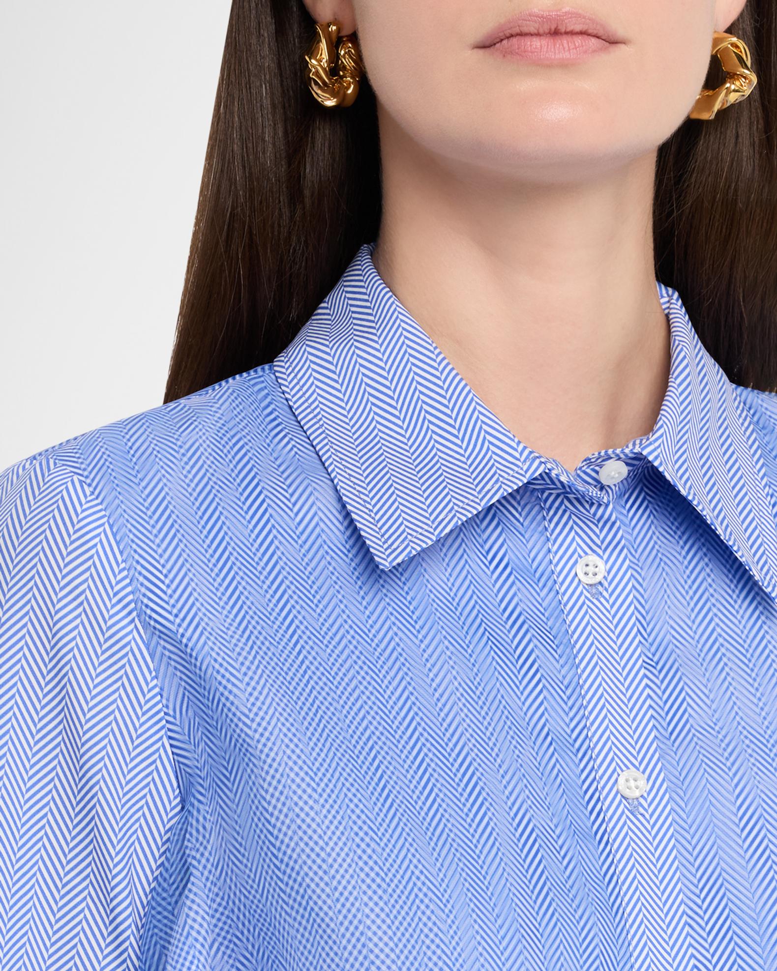 Brandon Maxwell Vaughn Frothy Layered Button-Down Shirt | Neiman Marcus