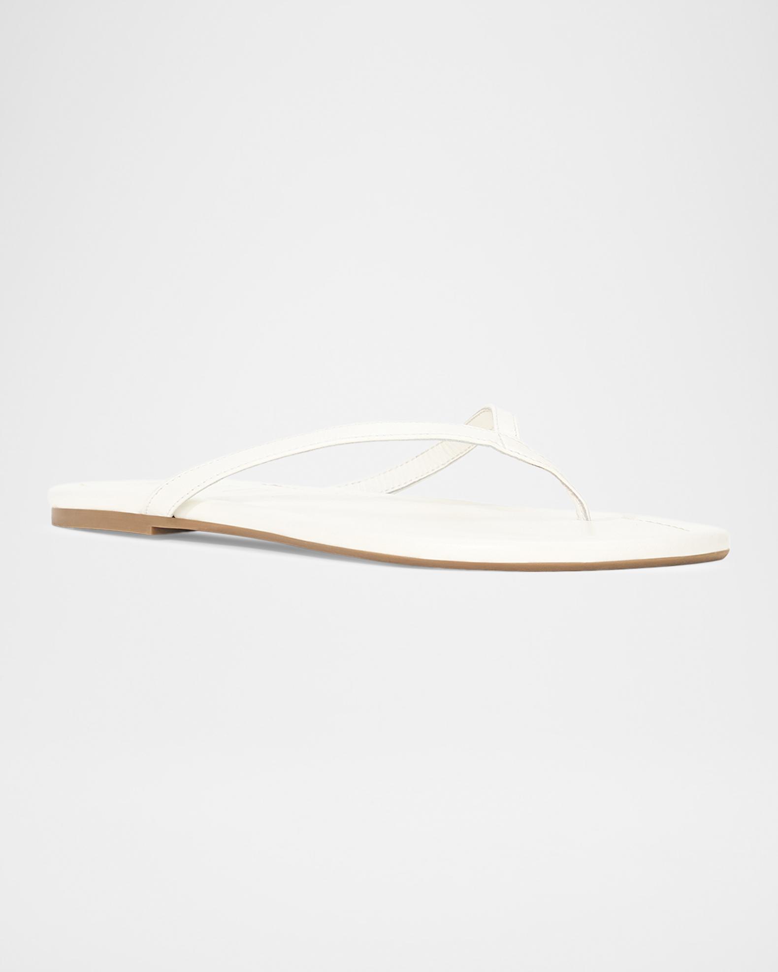 STAUD Freja Leather Thong Sandals | Neiman Marcus