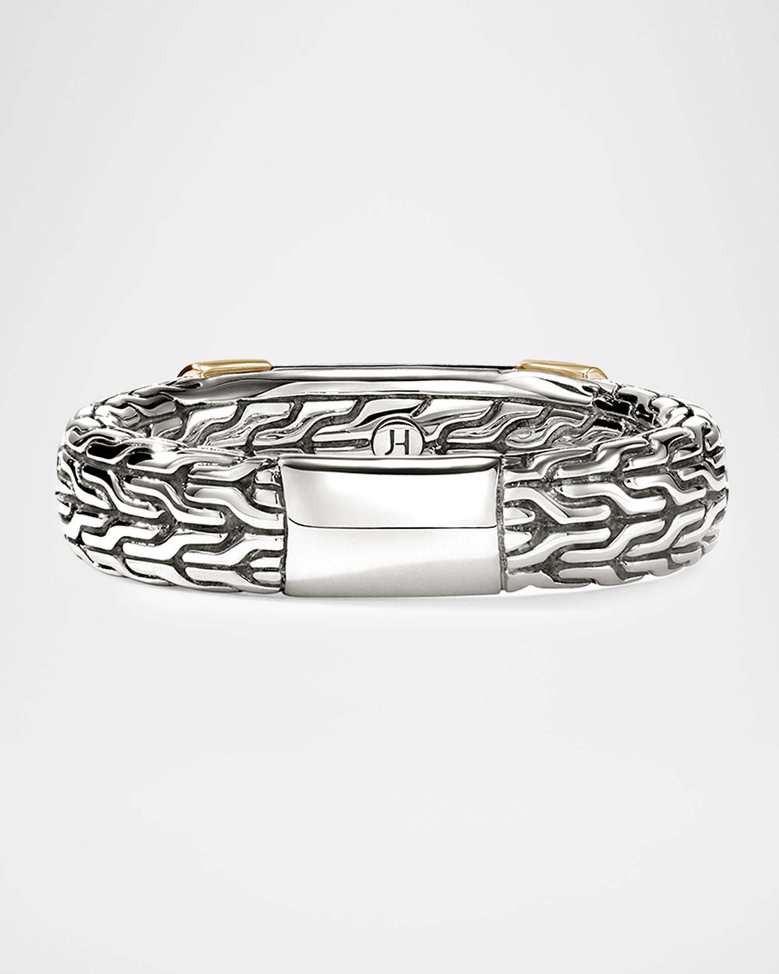 John Hardy JH Essential Sterling Silver and 14K Yellow Gold Diamond ...