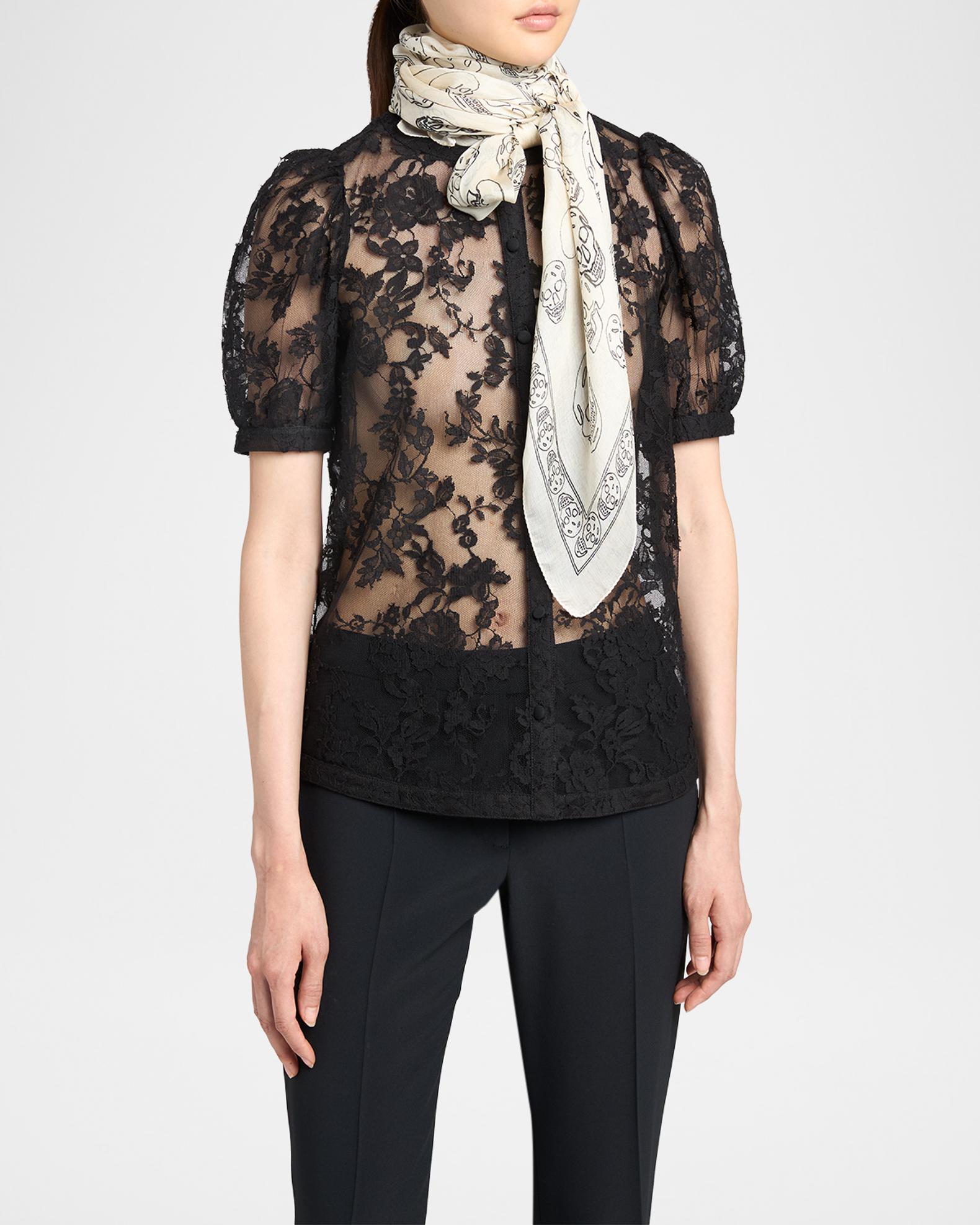 McQueen Skull Chiffon Scarf | Neiman Marcus