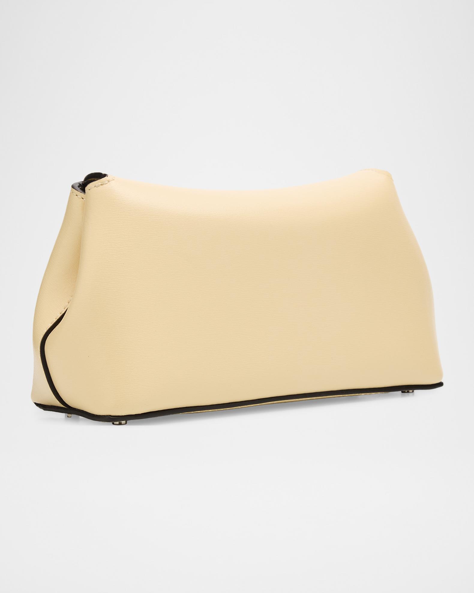 Toteme Mini T-Lock Leather Clutch Bag | Neiman Marcus