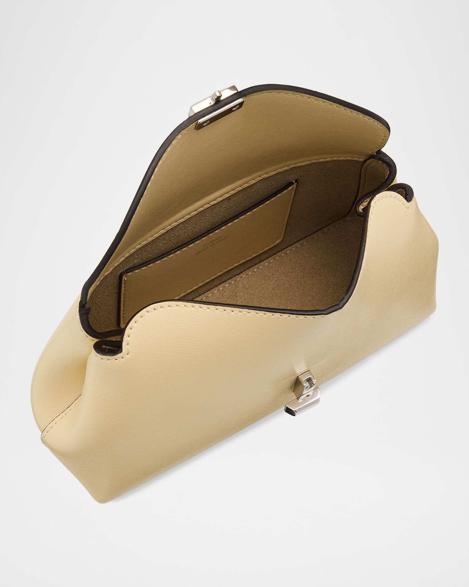 Toteme Mini T-Lock Leather Clutch Bag | Neiman Marcus
