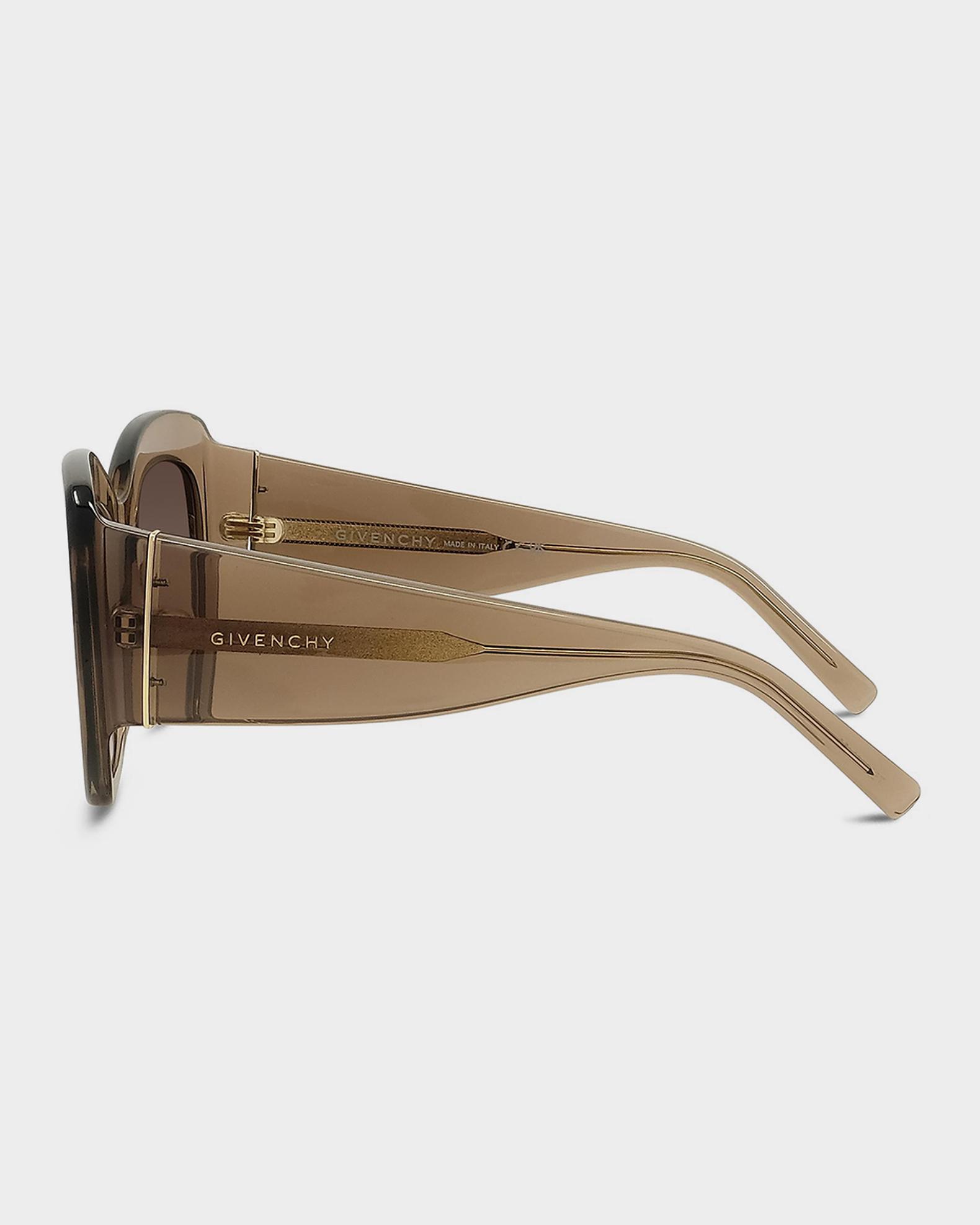 ?️Made in Italy! GIVENCHY SGV167 Sunglasses 54/16/140 | ALT446?️ LV collection Black Square Sunglasses with Gold Logo Accents main image 4