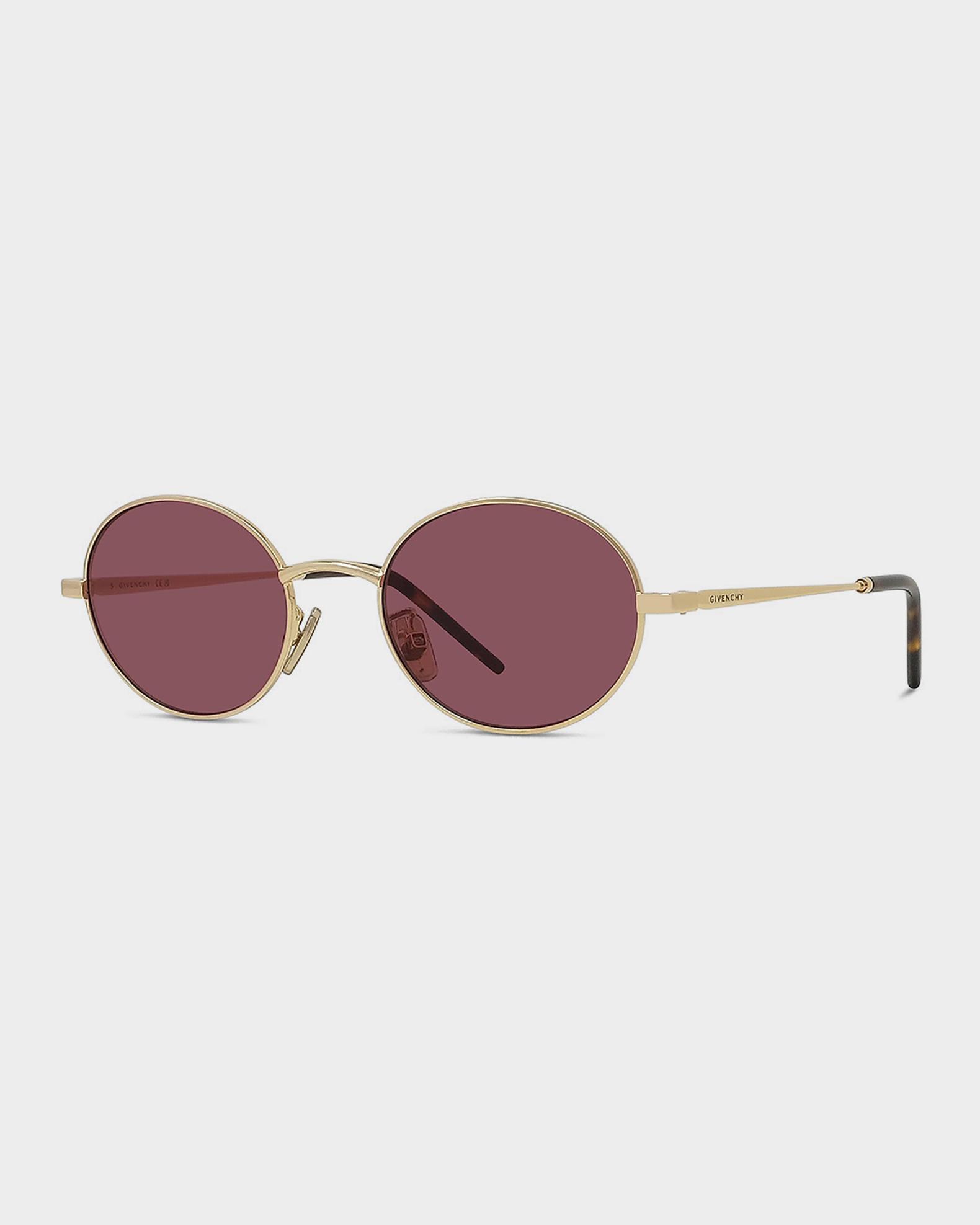 Givenchy Pink Gradient Oval Sunglasses Givenchy GV40107U GV Speed Oval Sunglasses in Gold Pink  main image 3