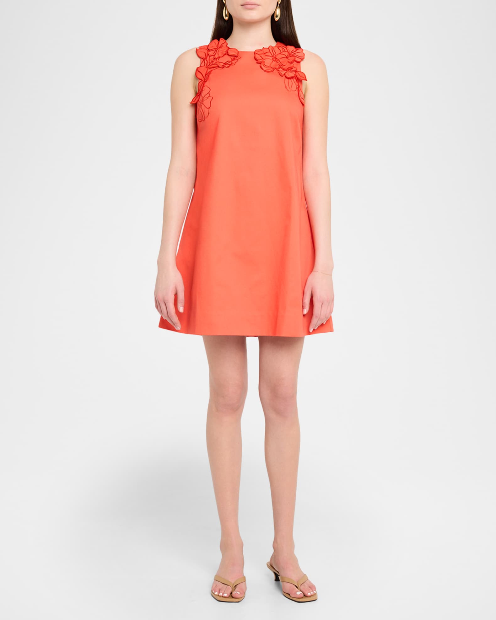 Mestiza New York Juniper Floral Applique Mini Shift Dress | Neiman
