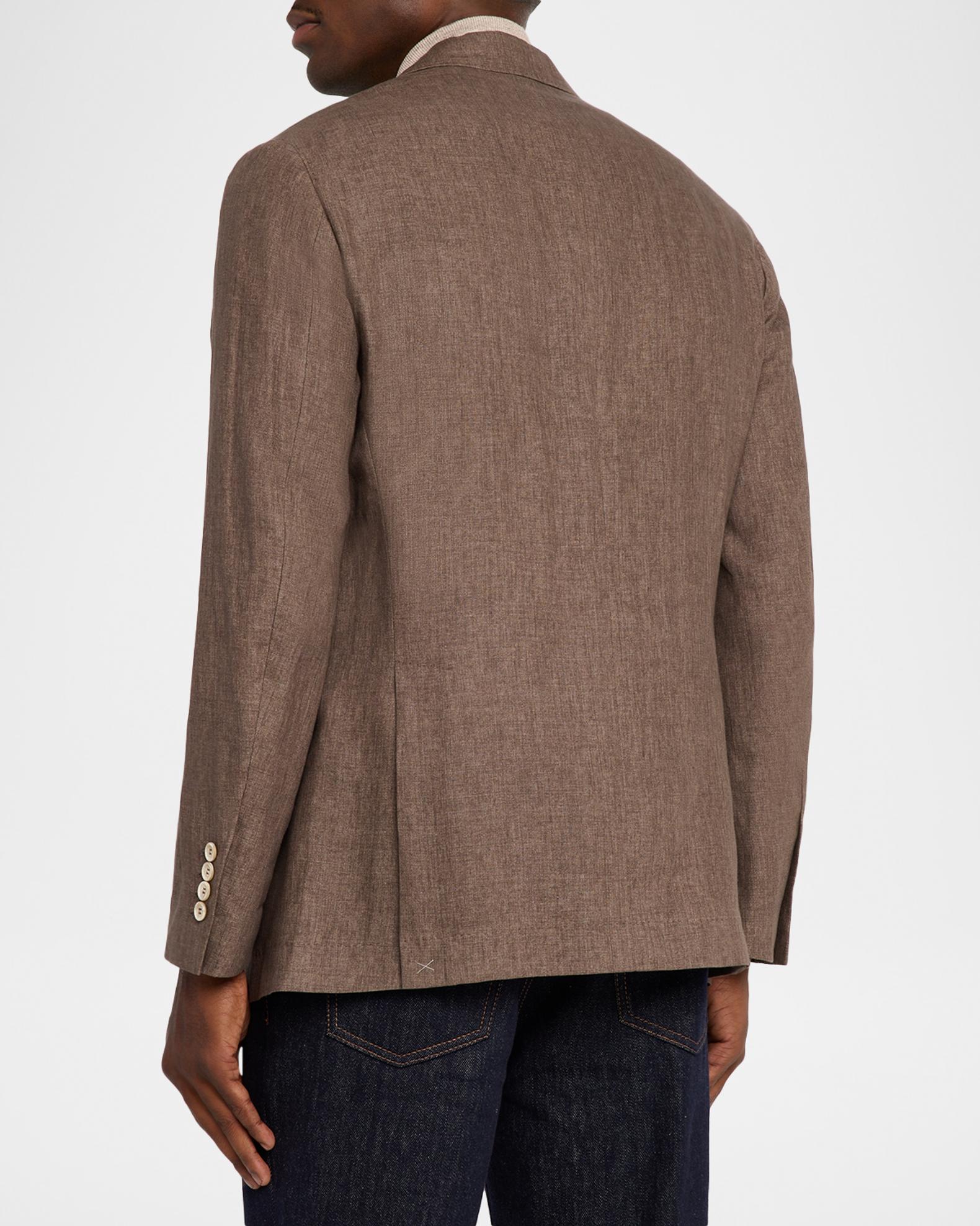 Brunello Cucinelli Men's Linen Deconstructed Suit Jacket | Neiman