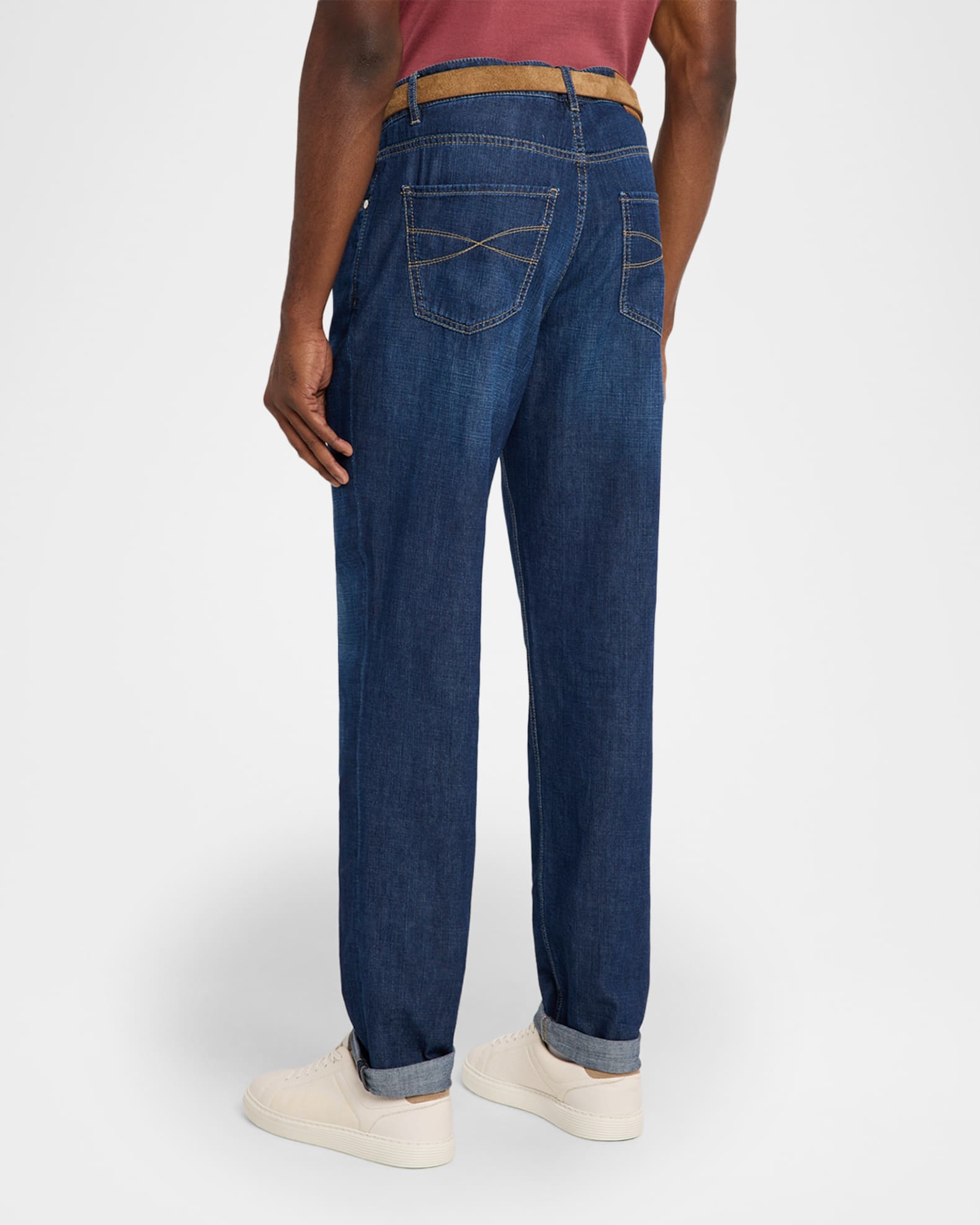 Brunello Cucinelli Men's Denim Classic Fit Five-Pocket Jeans