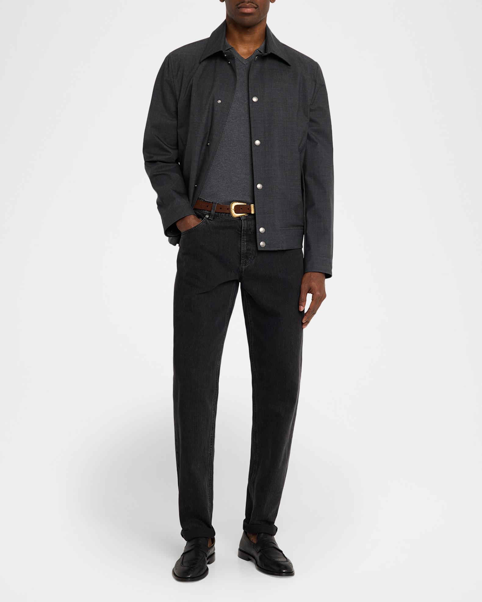 Brunello Cucinelli Men's Water-Resistant Snap-Front Jacket