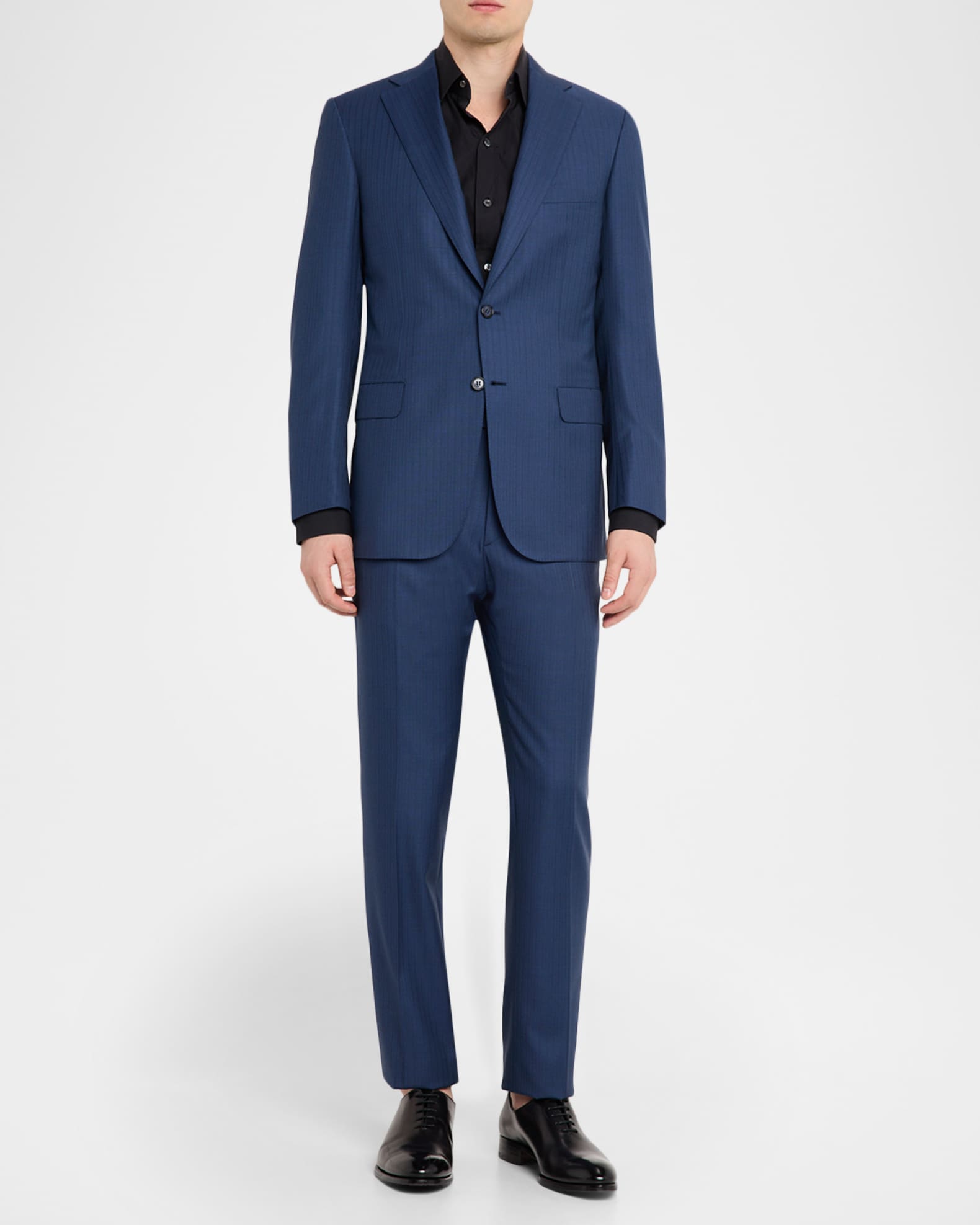 Brioni Men's Cotton Narrow Stripe Single-Breasted Sport Coat
