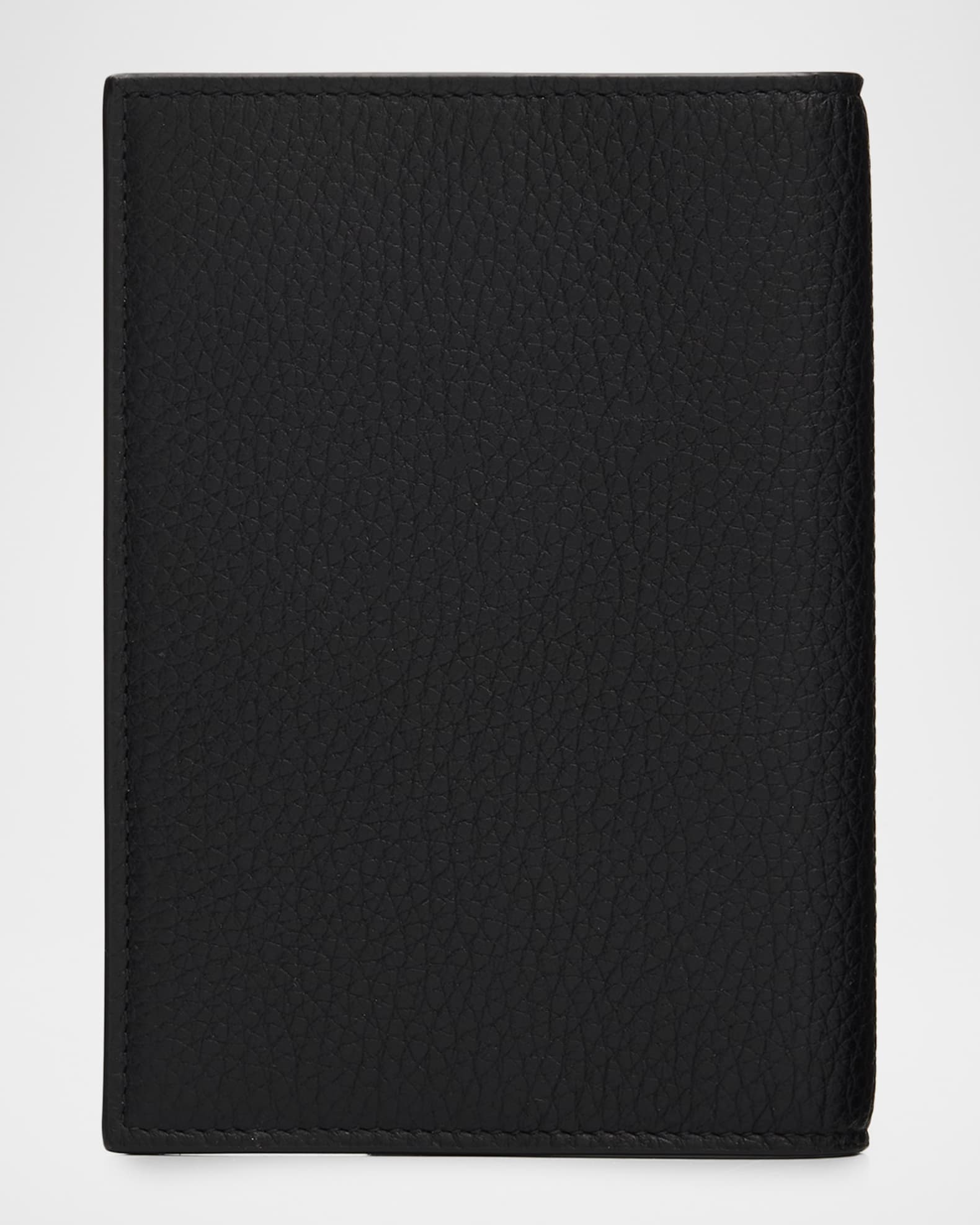 Saint Laurent Men's Tiny Cassandre YSL Passport Case in Grained
