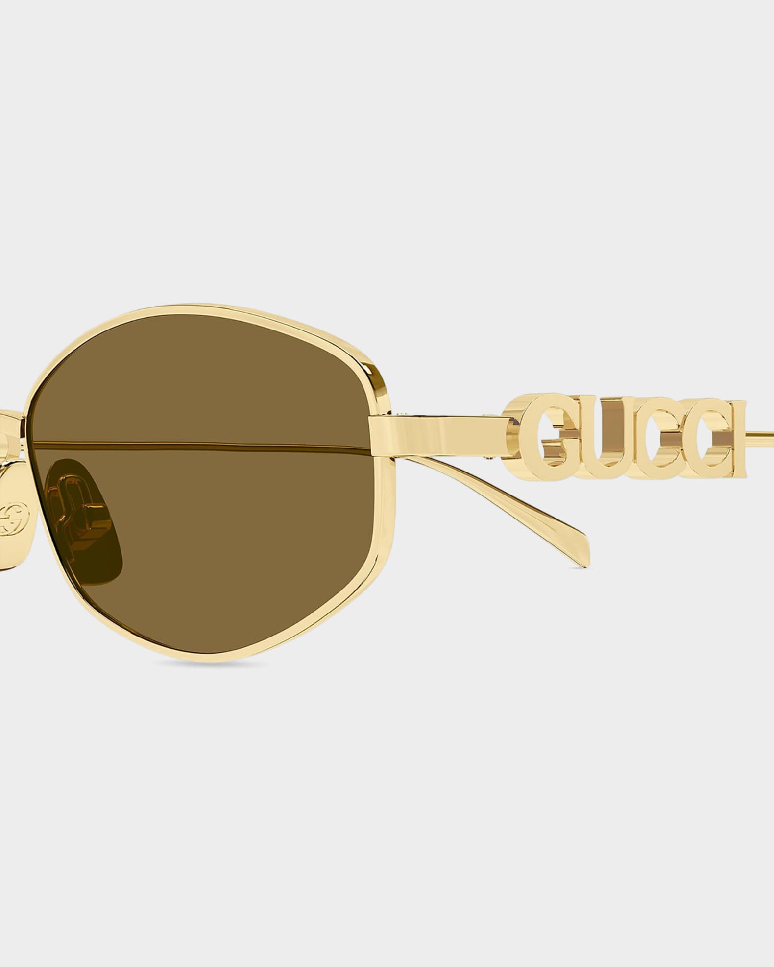 小物 GUCCI vintage sunglasses GG interlocking Interlocking G rectangular sunglasses in multicoloured - Gucci