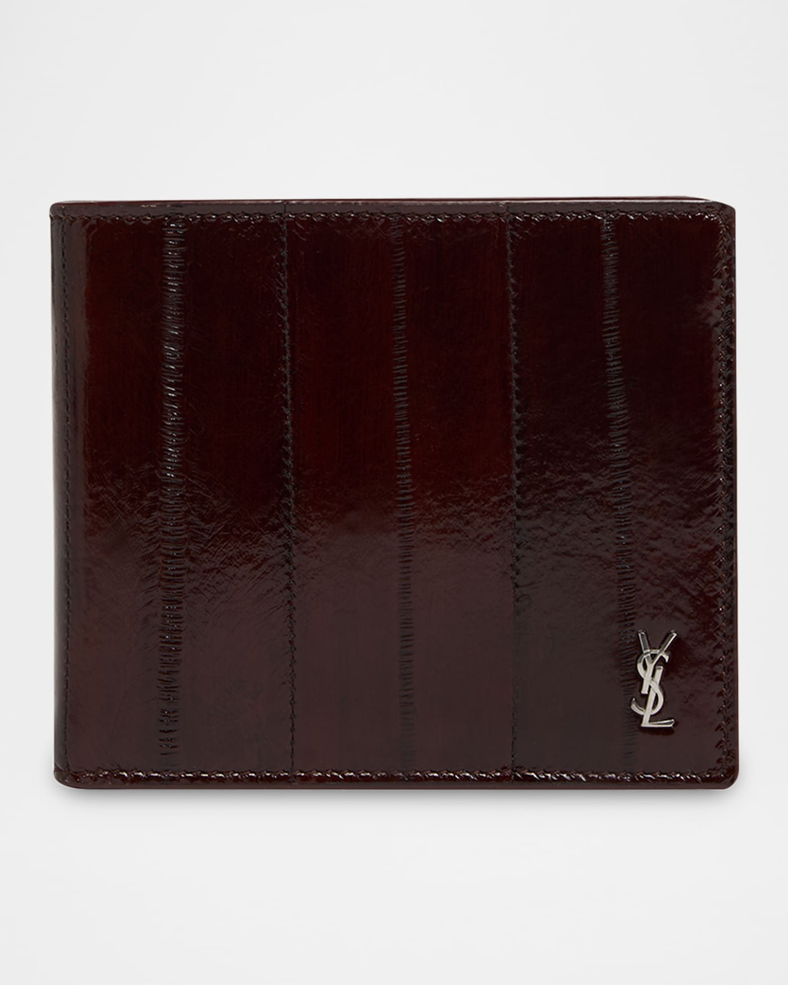 YSL 財布 Saint Laurent Men's Tiny Cassandre Bi-Fold Wallet | Neiman Marcus