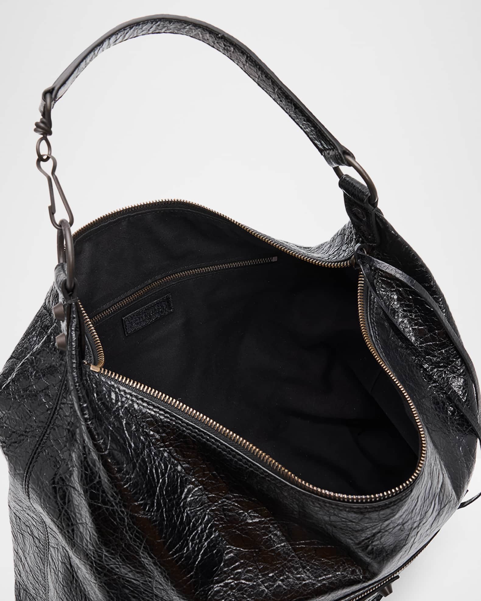 Balenciaga Le City Medium Leather Hobo Bag | Neiman Marcus