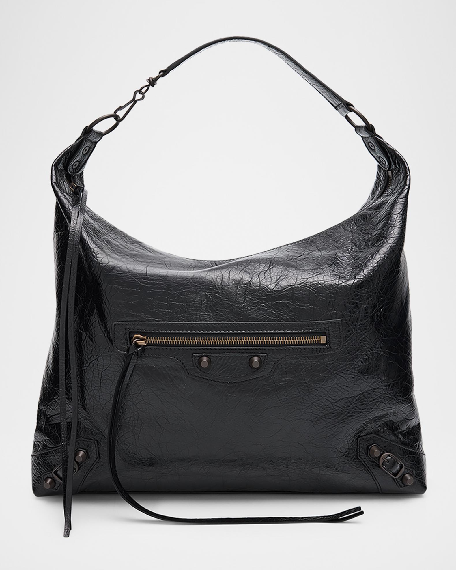 Balenciaga Le City Medium Leather Hobo Bag | Neiman Marcus