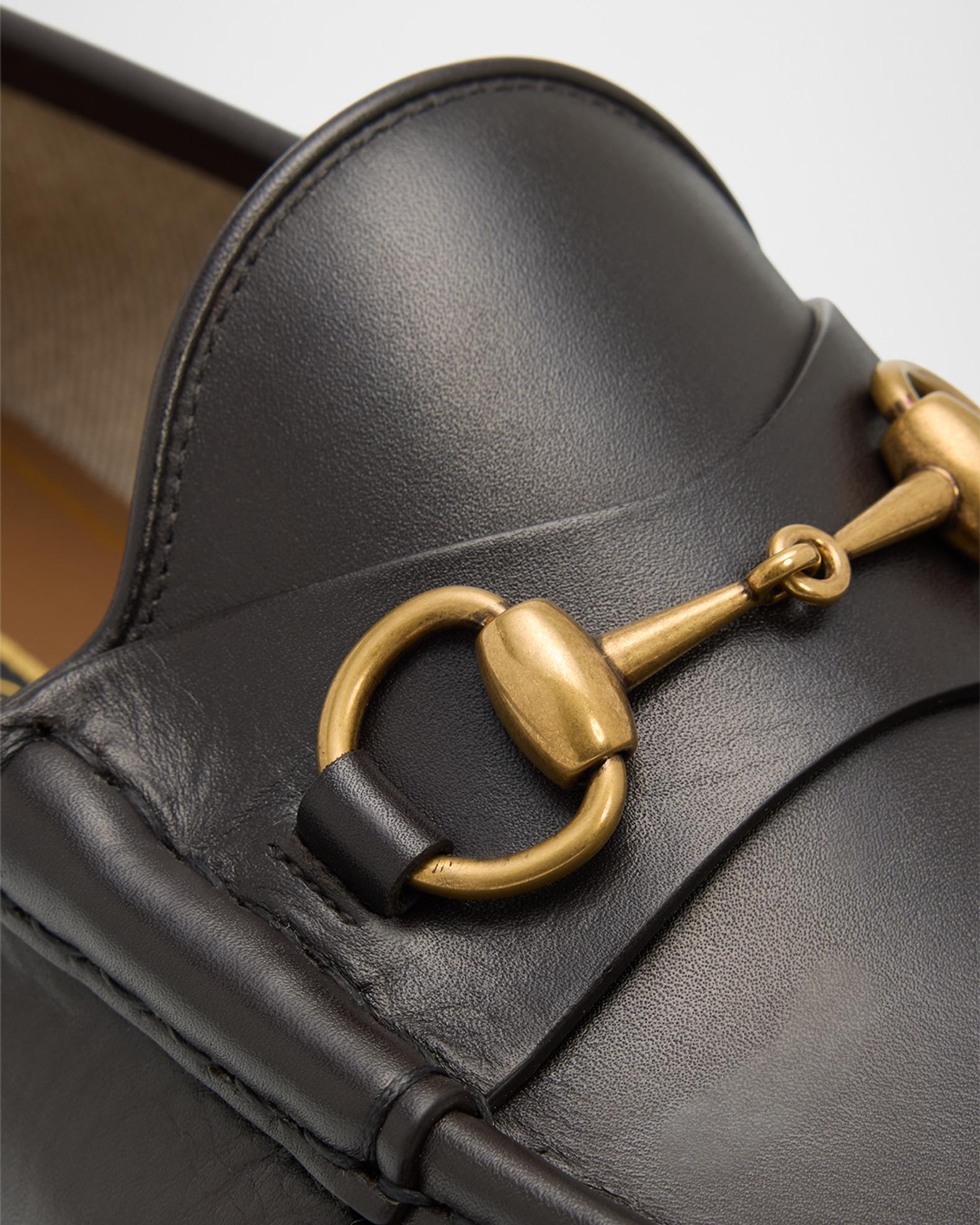 Gucci Men's Horsebit 1953 Leather Loafers | Neiman Marcus