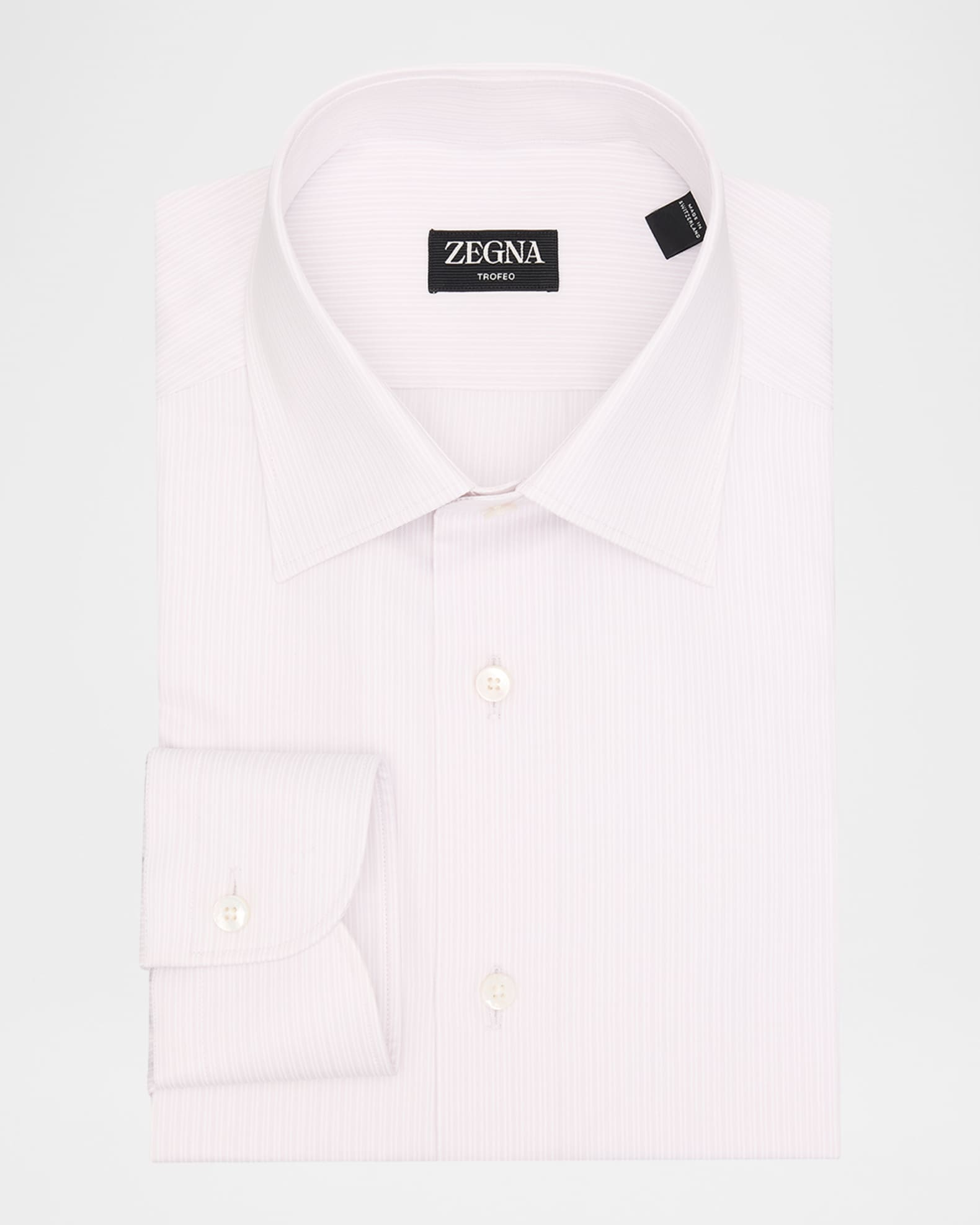 Men's Micro-Stripe Trofeo Cotton Dress Shirt