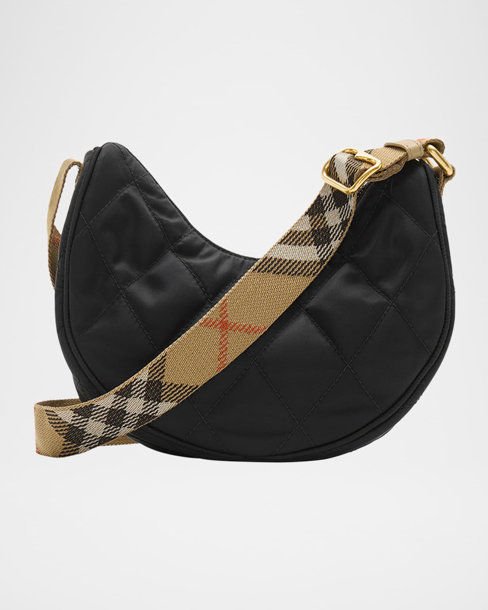 Burberry Horseshoe Quilted Nylon Crossbody Bag | Neiman Marcus