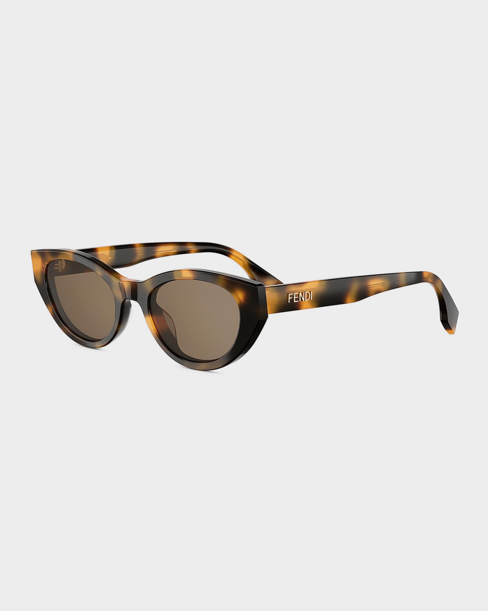 Fendi Lettering 51mm Acetate Cat-Eye Sunglasses | Neiman Marcus
