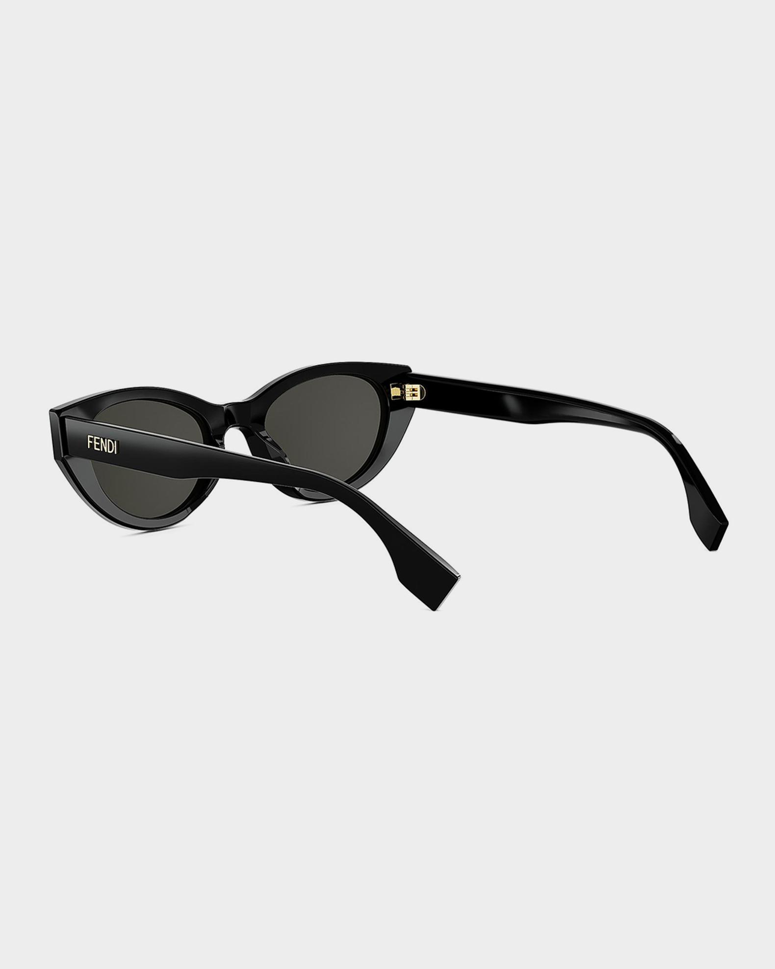 Fendi Lettering 51mm Acetate Cat-Eye Sunglasses | Neiman Marcus