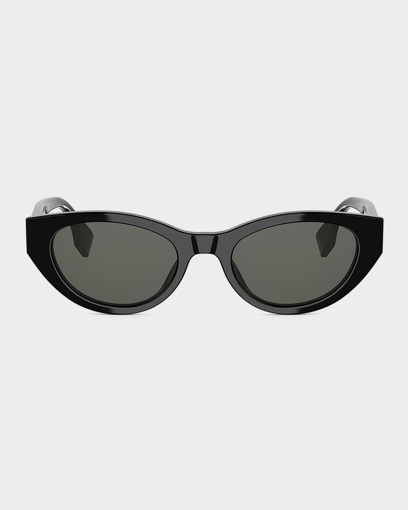 Fendi Lettering 51mm Acetate Cat-Eye Sunglasses | Neiman Marcus