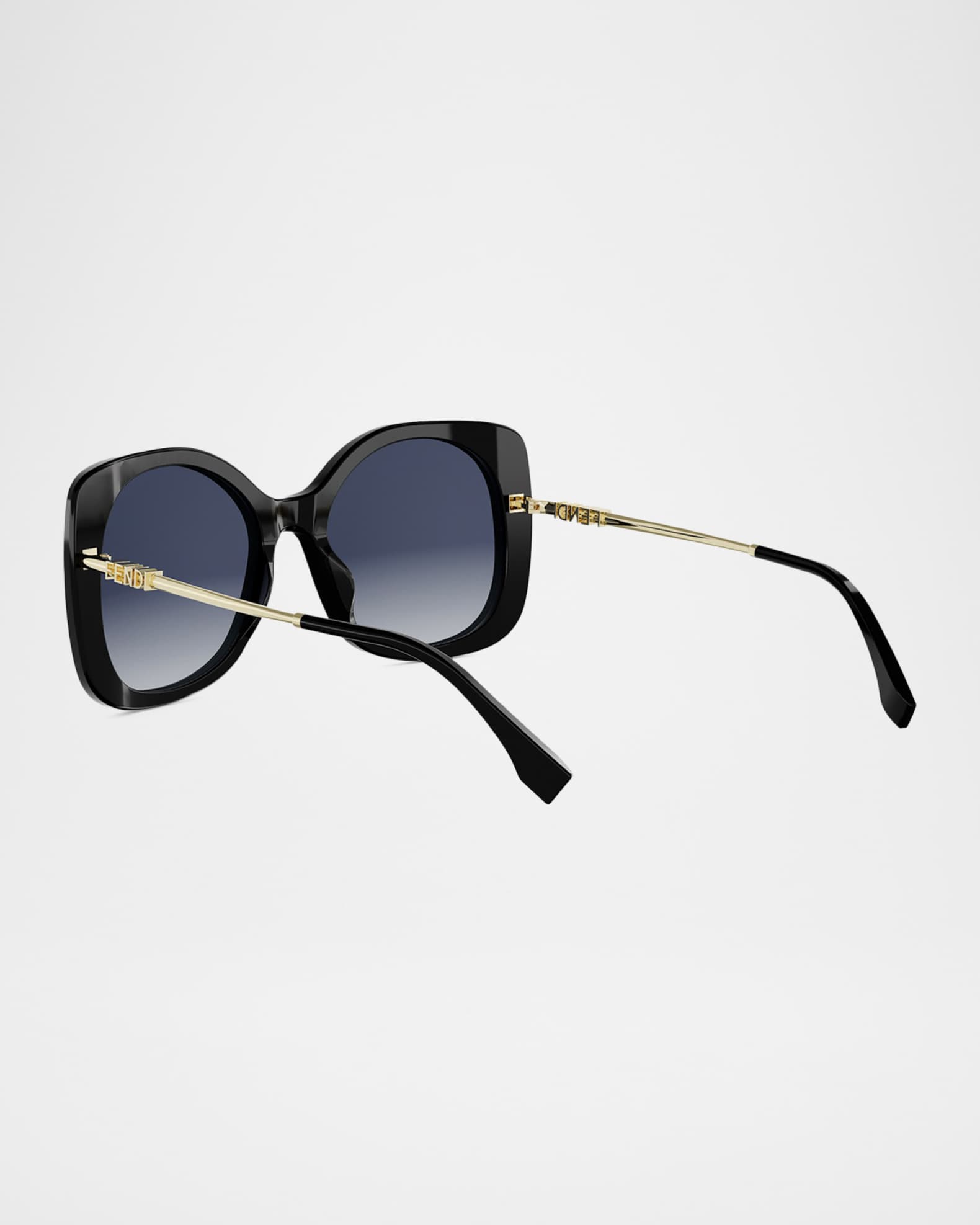 Fendi Fendigraphy 55mm Acetate & Metal Butterfly Sunglasses