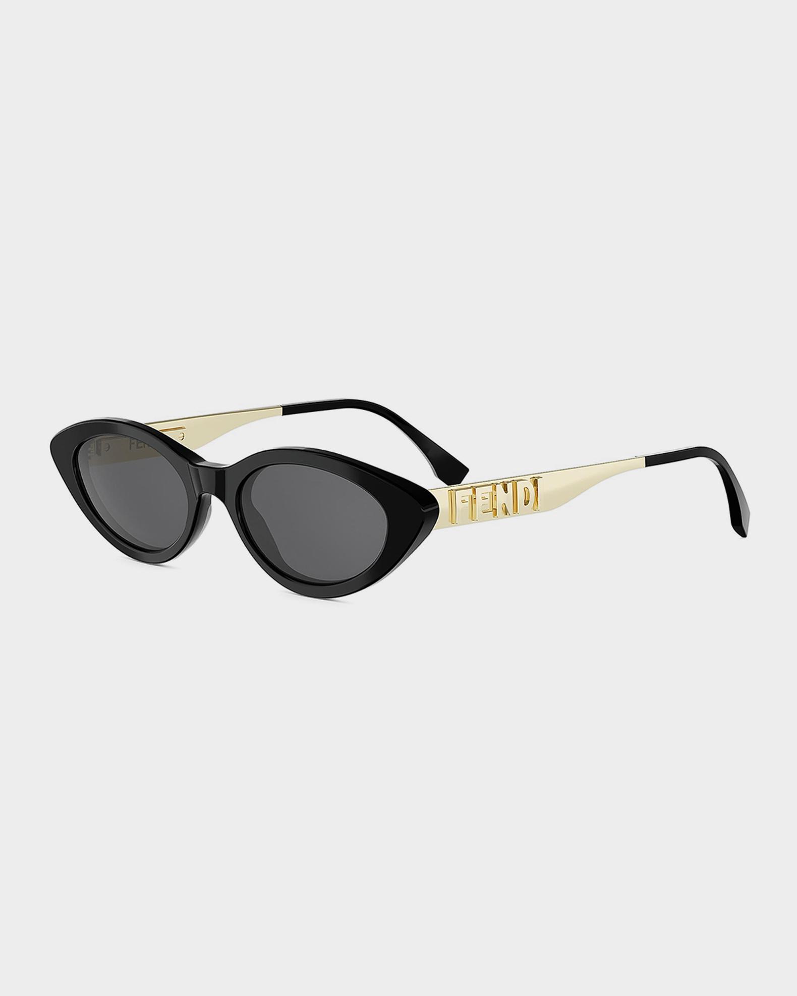 Fendi Fendigraphy 51mm Acetate & Metal Cat-Eye Sunglasses  display picture 3