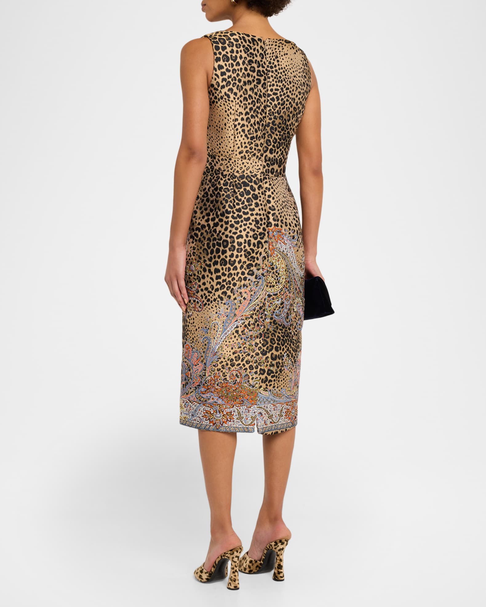 leopard embroidered dress Mercedes Dress Neko Leopard Embroidery