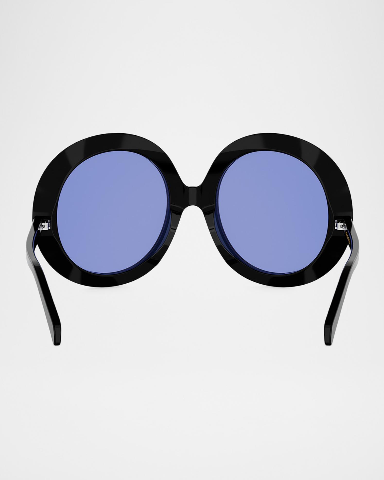 Celine Disc 60mm Round Acetate Sunglasses | Neiman Marcus display picture 2