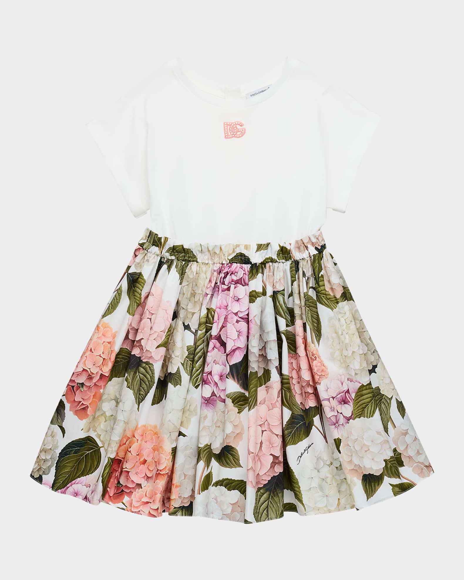 【1975】Dolce＆Gabbana 花柄 キッズ ワンピース アイリス dolce-gabbana-pink-hydrangea-