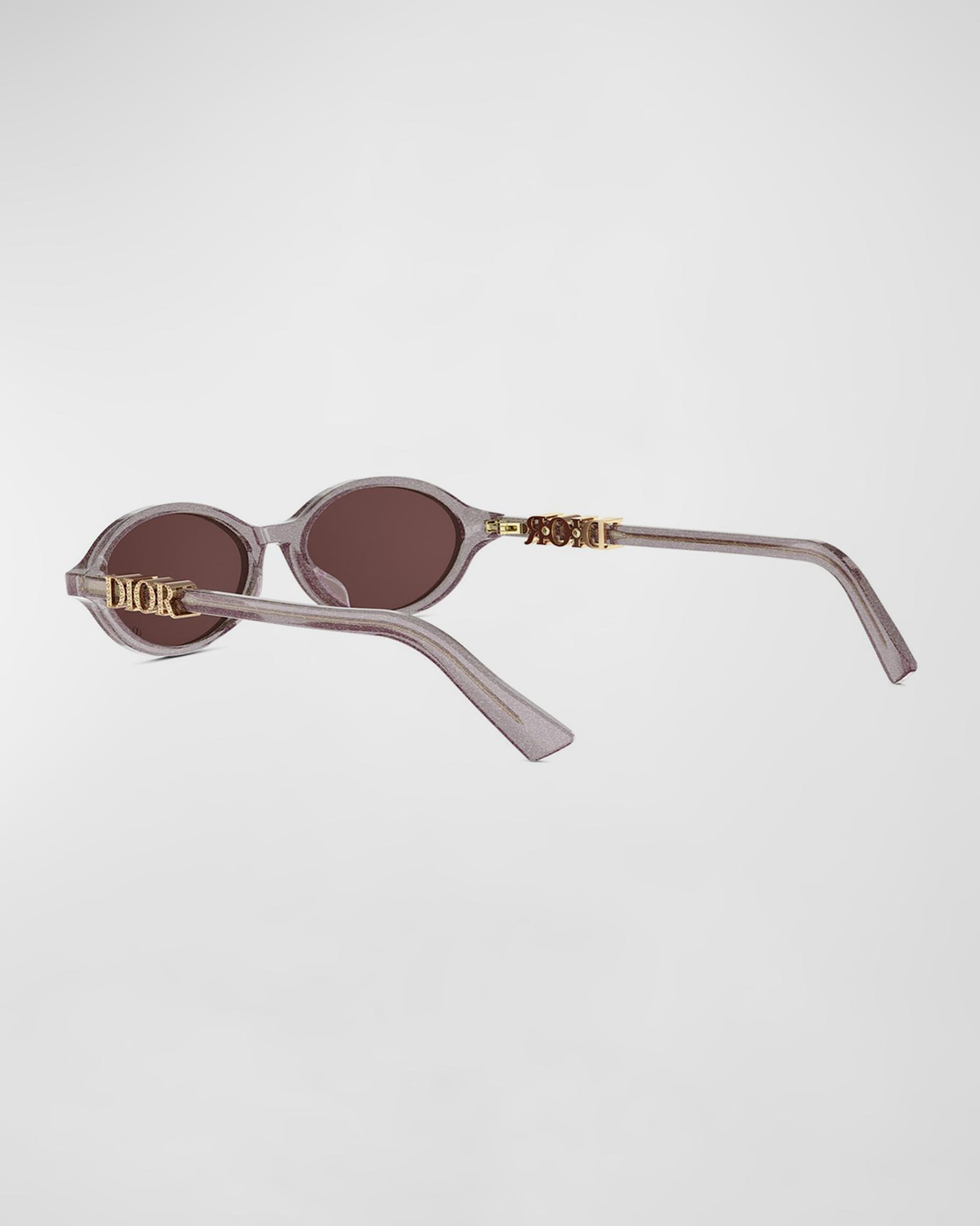 Dior DiorTreasure R1I Acetate Oval Sunglasses | Neiman Marcus