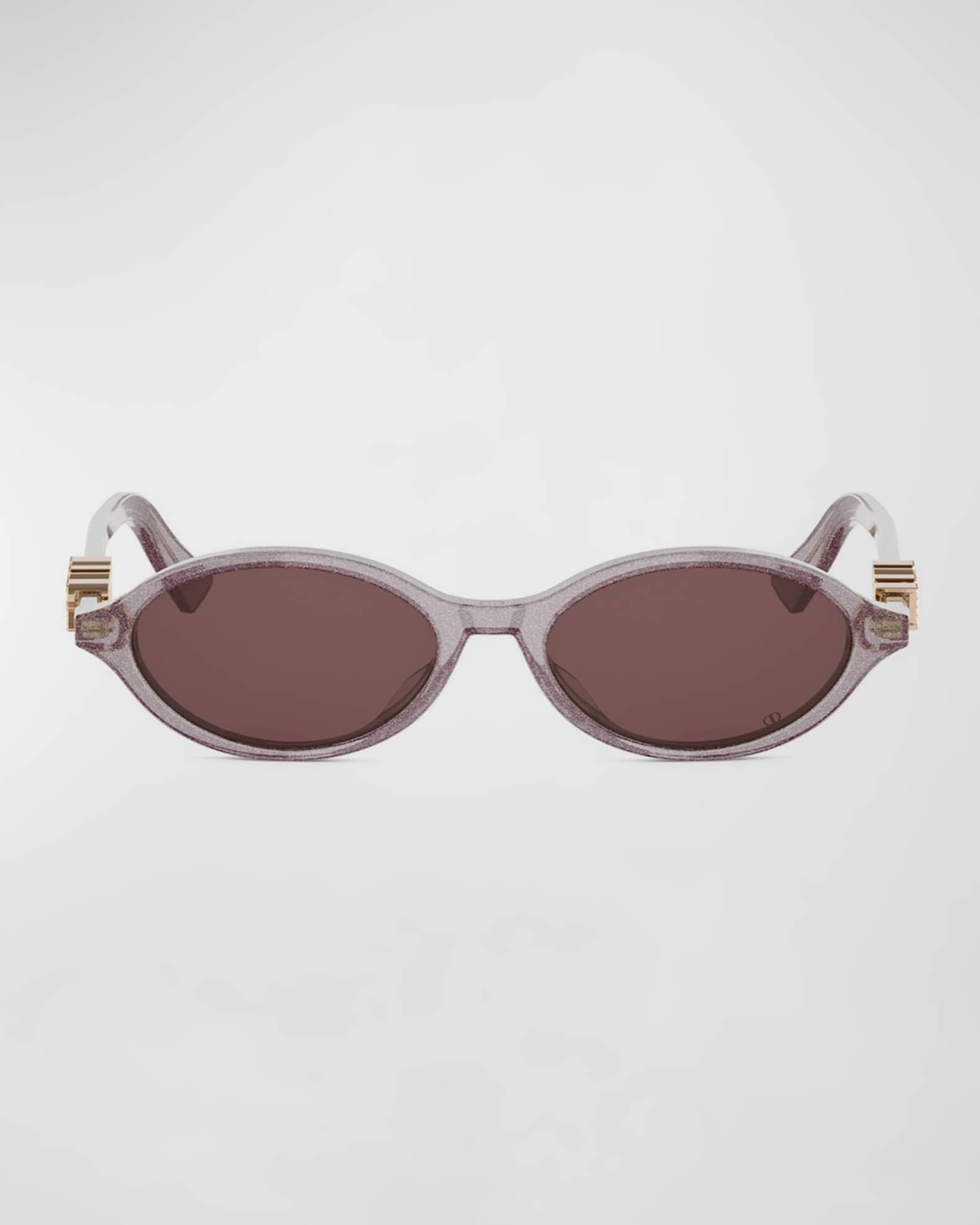 Dior DiorTreasure R1I Acetate Oval Sunglasses | Neiman Marcus