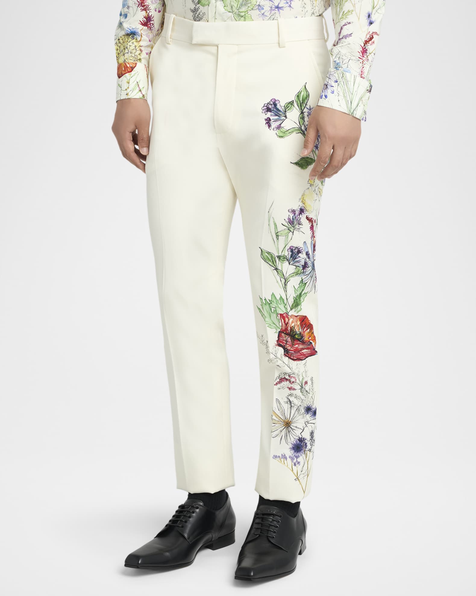 cigarette trousers mens AMI Paris - Black - Size: 38 Casual Pants Iroinnid Pant's For Men Relaxed