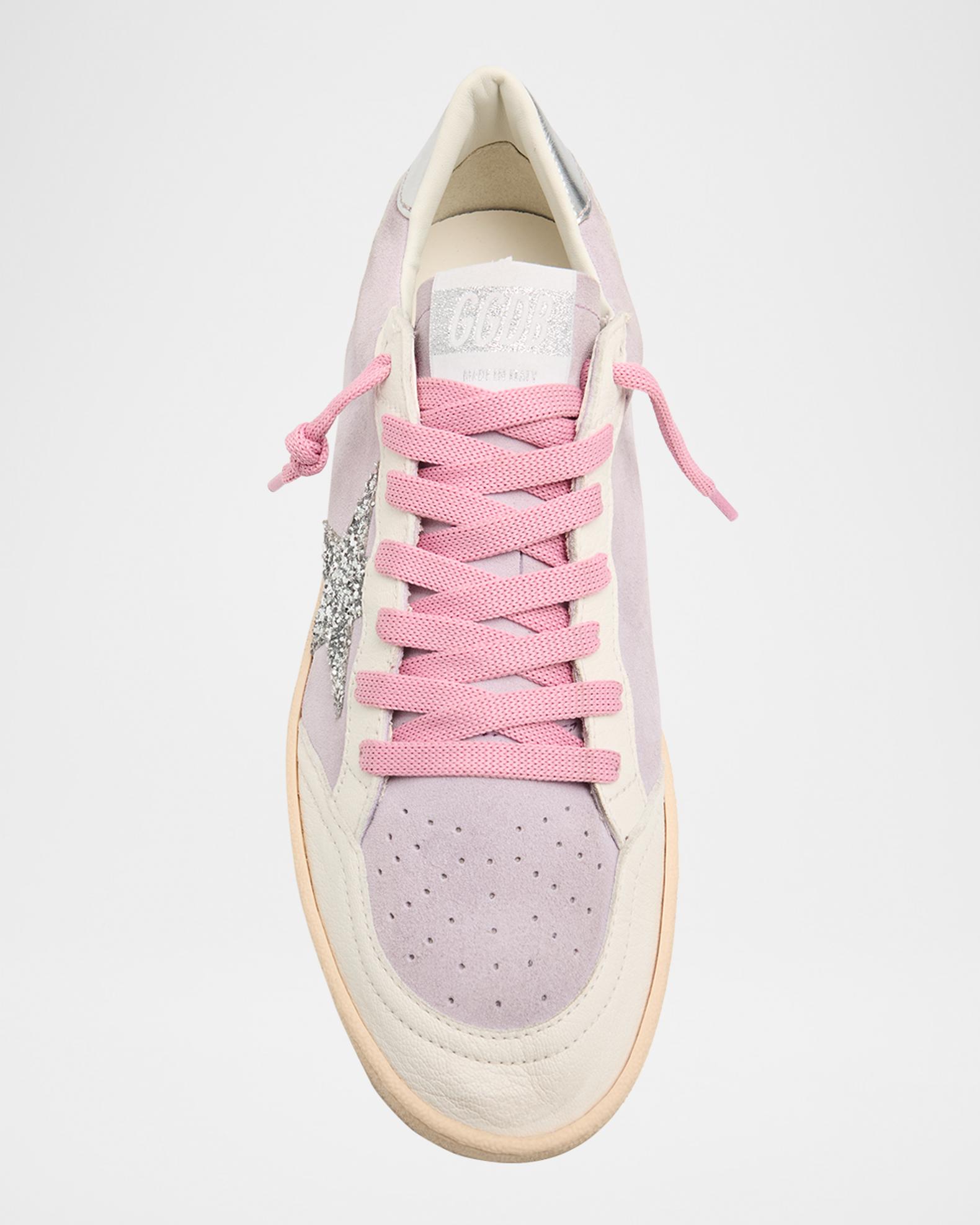 Golden Goose Ball Star Leather Glitter Low-Top Sneakers | Neiman Marcus