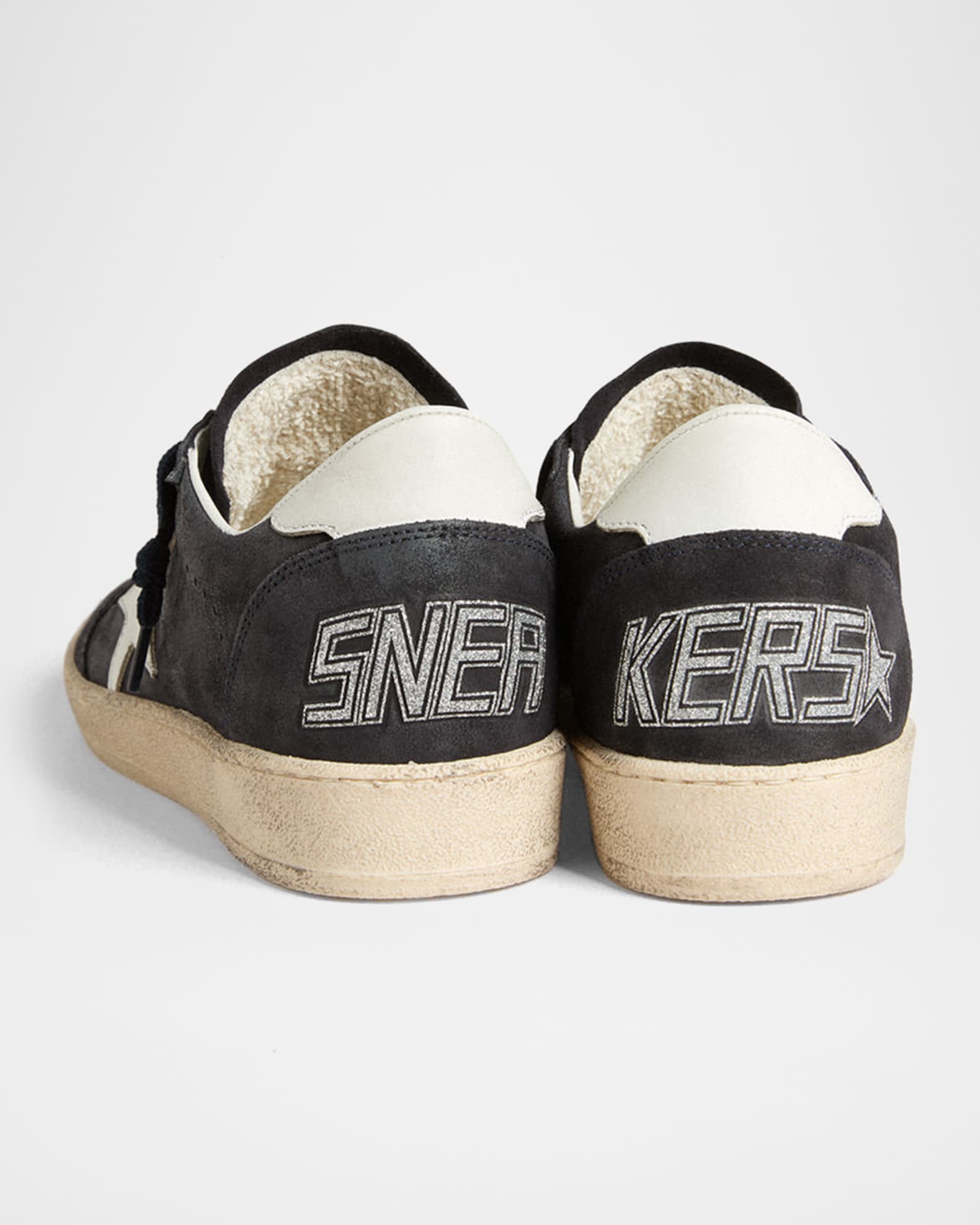Golden Goose Ball Star Mixed Leather Low-Top Sneakers | Neiman Marcus