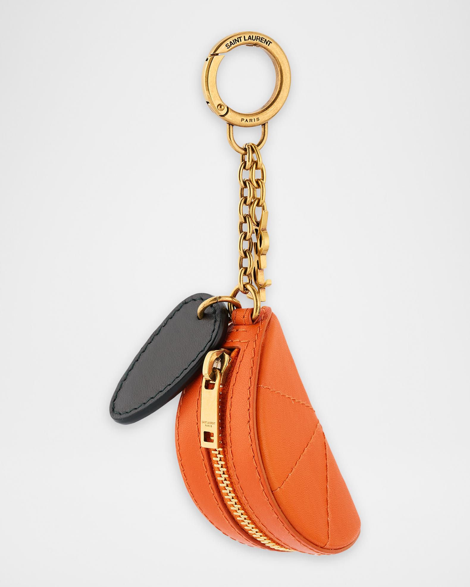 saint laurent バッグチャーム Saint Laurent Orange Wedge Key Ring Charm | Neiman Marcus