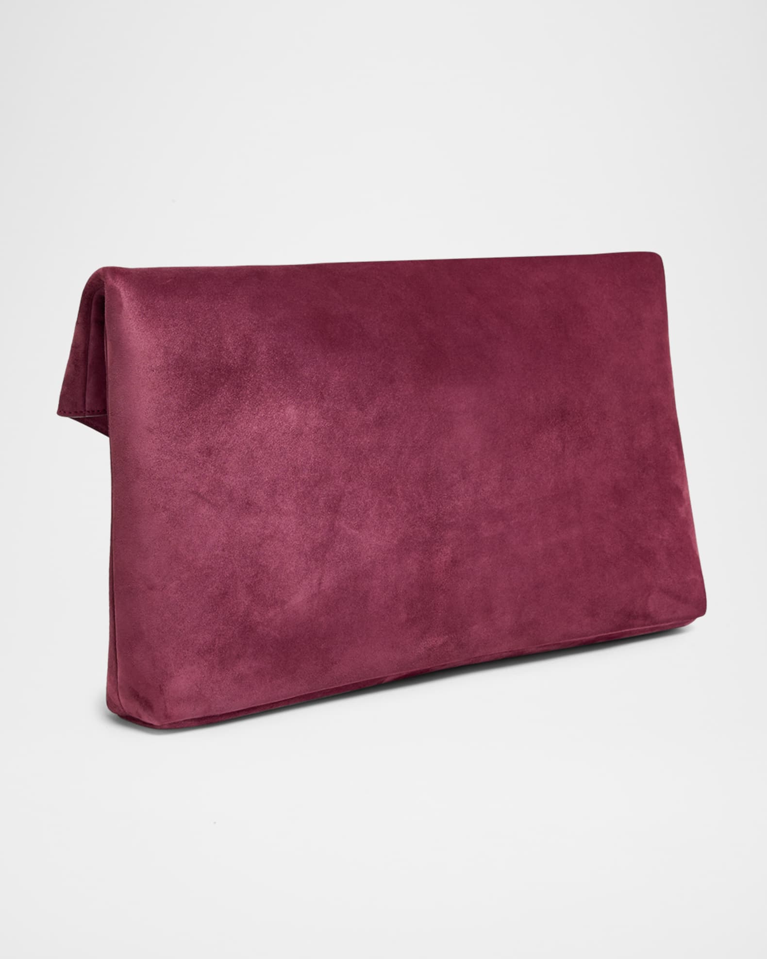 Saint Laurent YSL XXL Suede Envelope Pouch Clutch Bag | Neiman Marcus