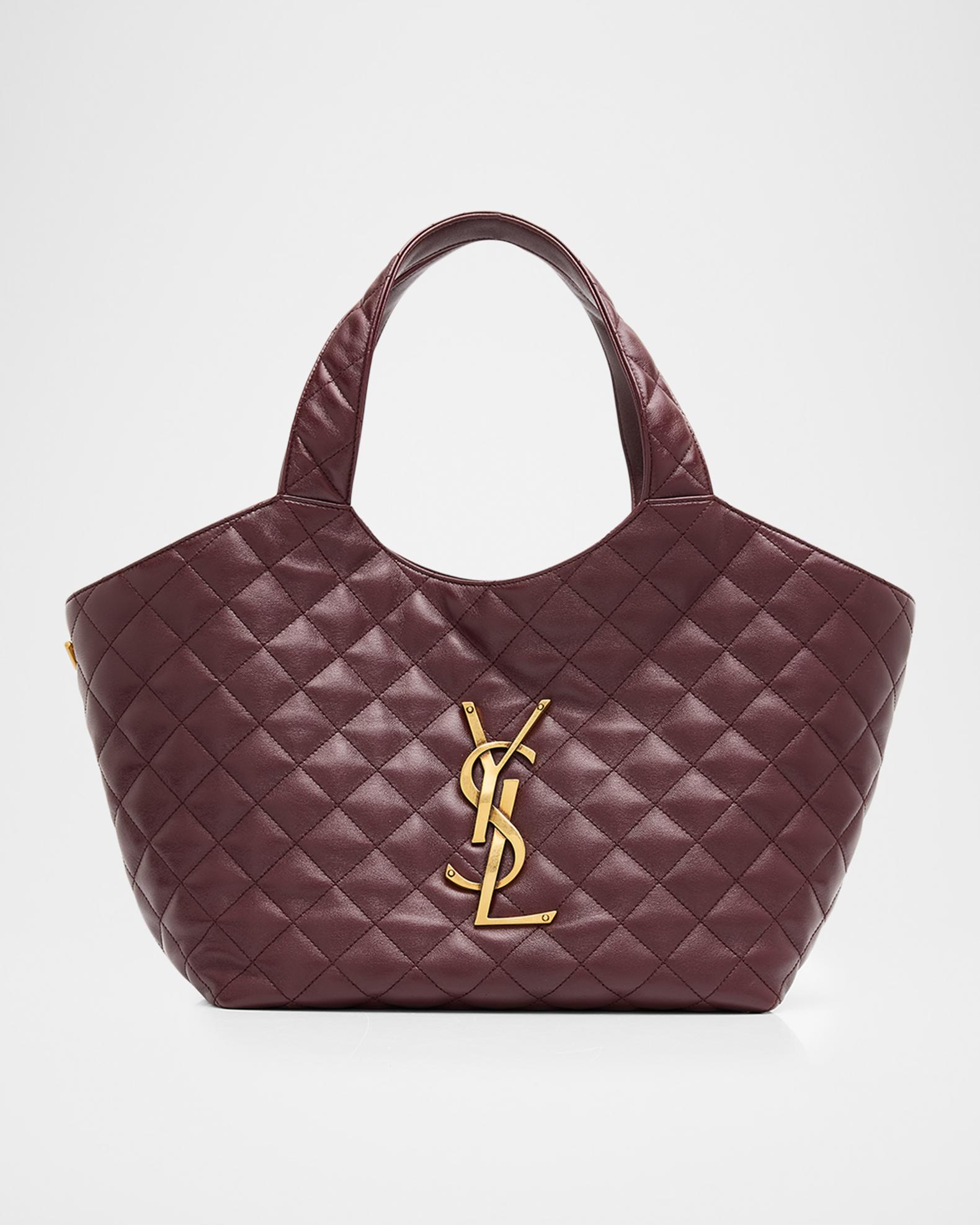 Saint Laurent Icare Medium YSL Quilted Leather Tote Bag | Neiman