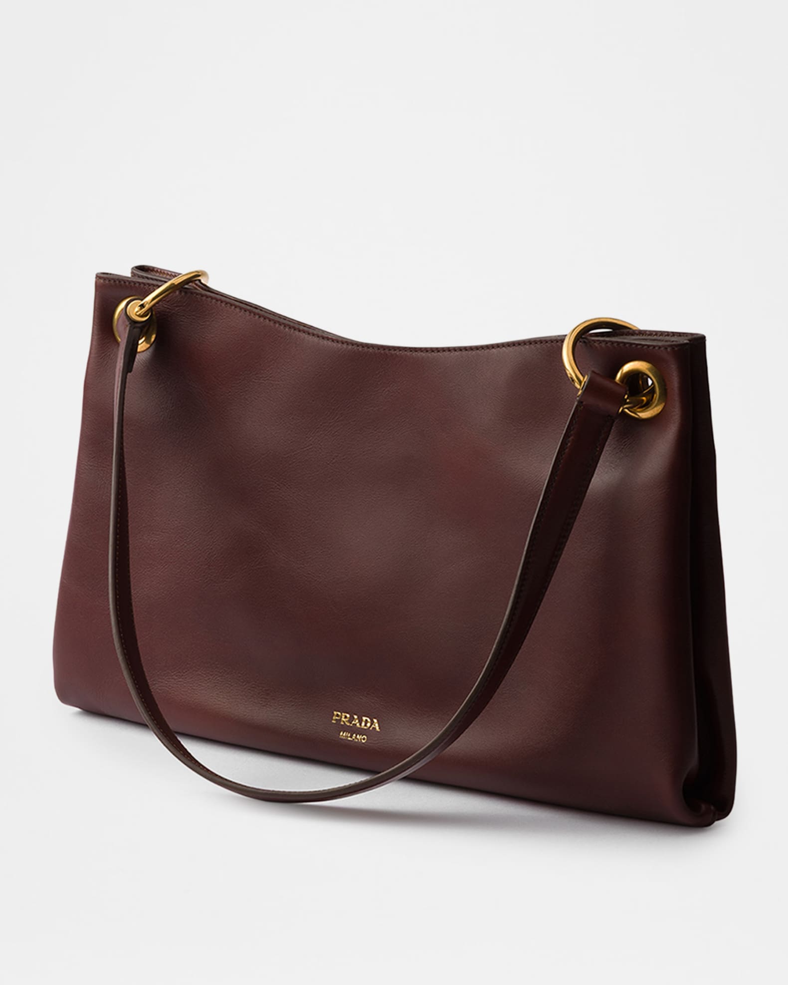 Prada Prada Etude Large Leather Shoulder Bag | Neiman Marcus