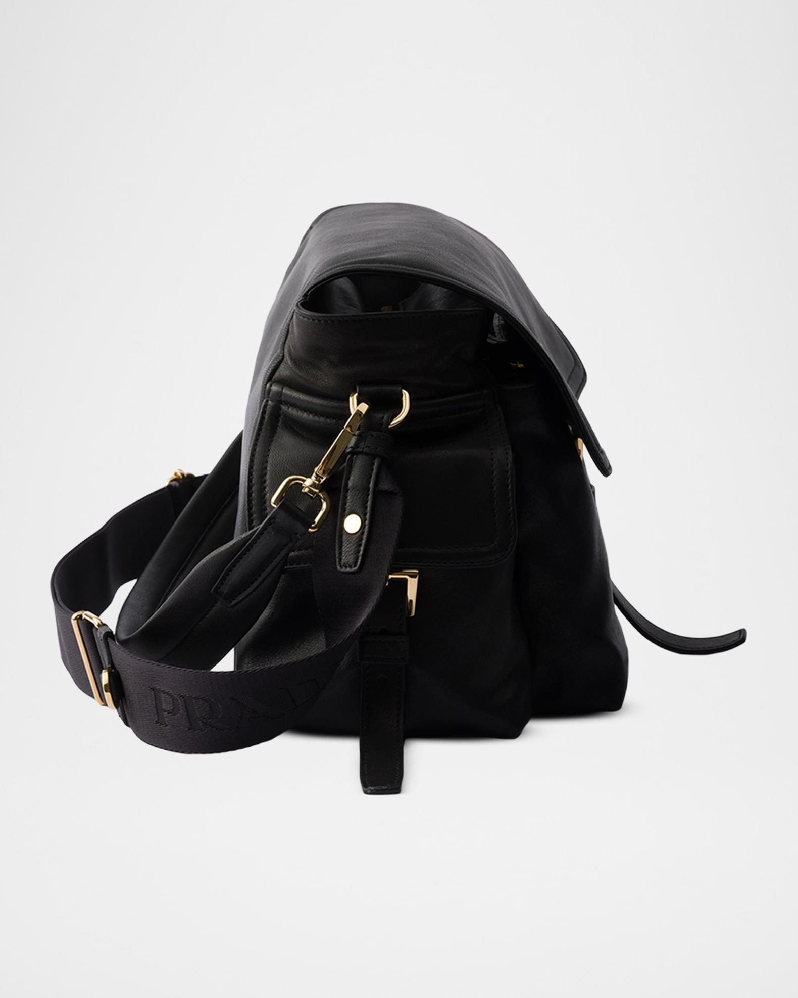 Prada Explore Large Nappa Leather Flap Shoulder Bag | Neiman Marcus