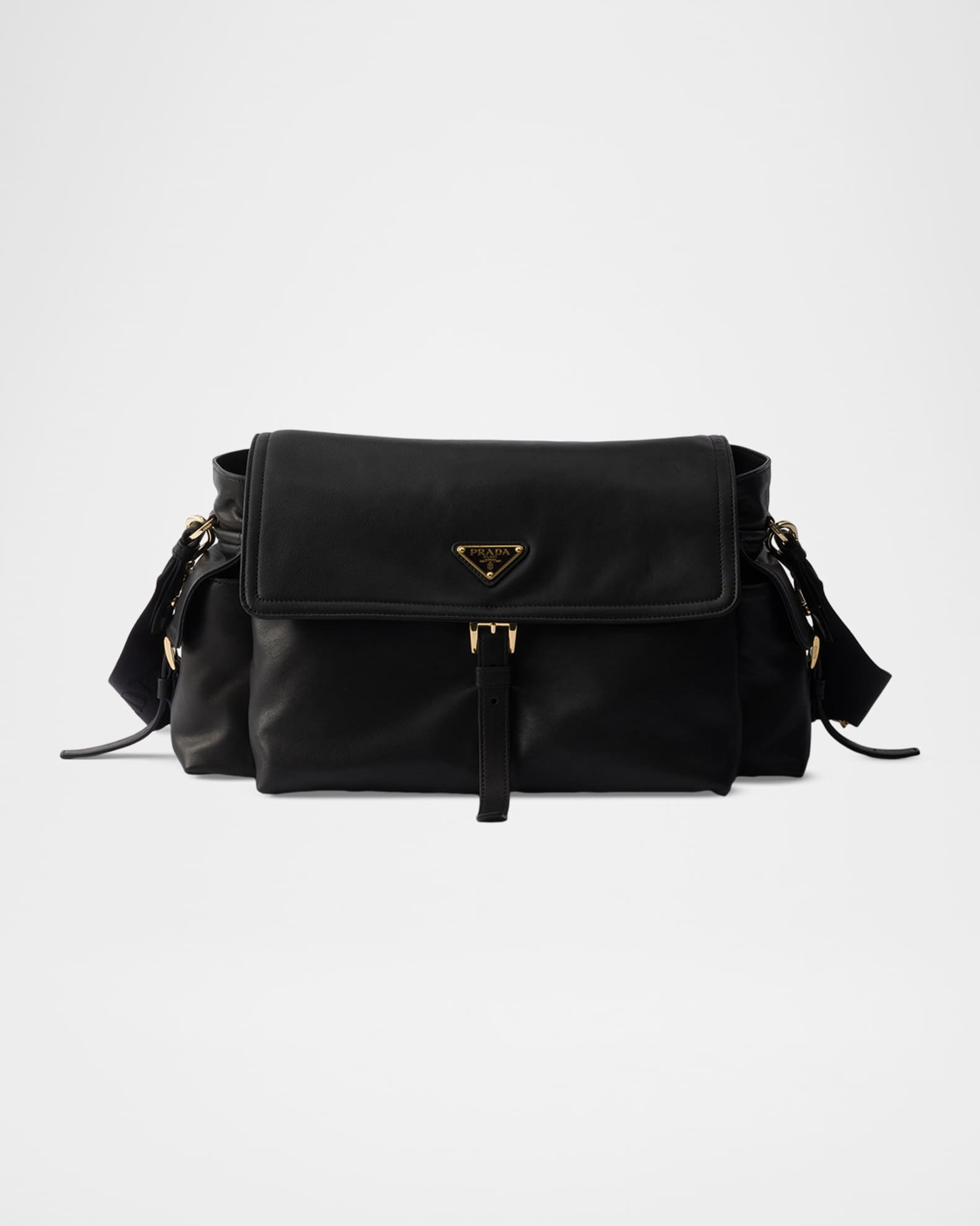 Prada Explore Large Nappa Leather Flap Shoulder Bag | Neiman Marcus