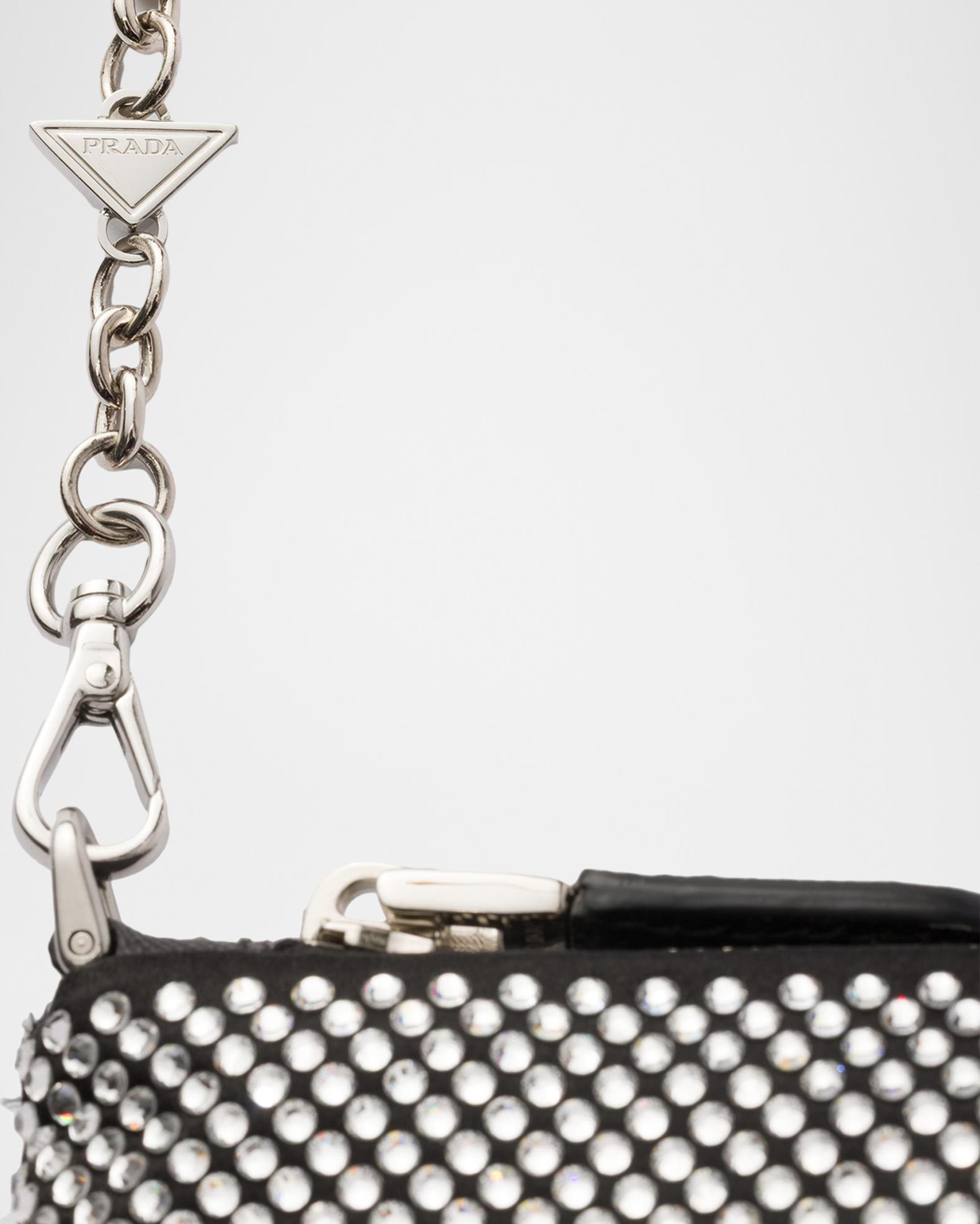 Prada Mini Crystal-Studded Bag with Shoulder Strap | Neiman Marcus