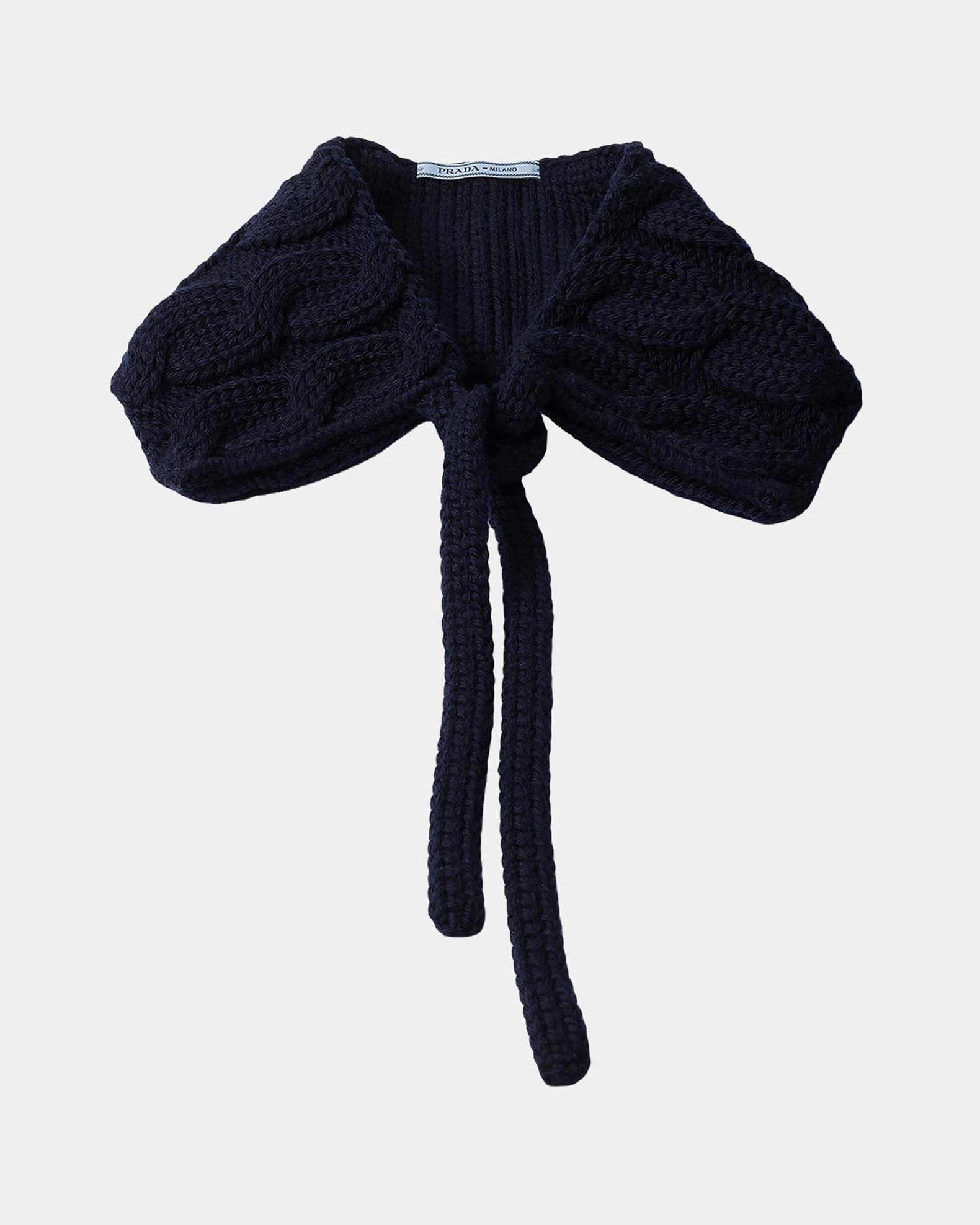 Prada Cable-Knit Wool Collar | Neiman Marcus