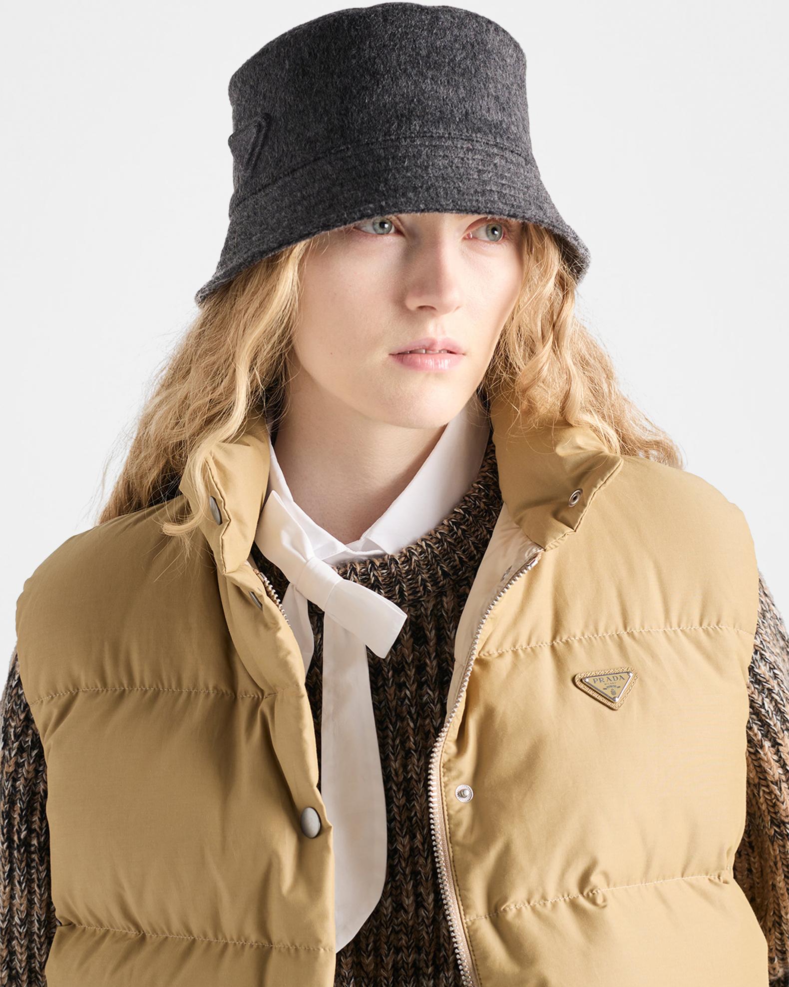 Prada Loden Wool Bucket Hat | Neiman Marcus