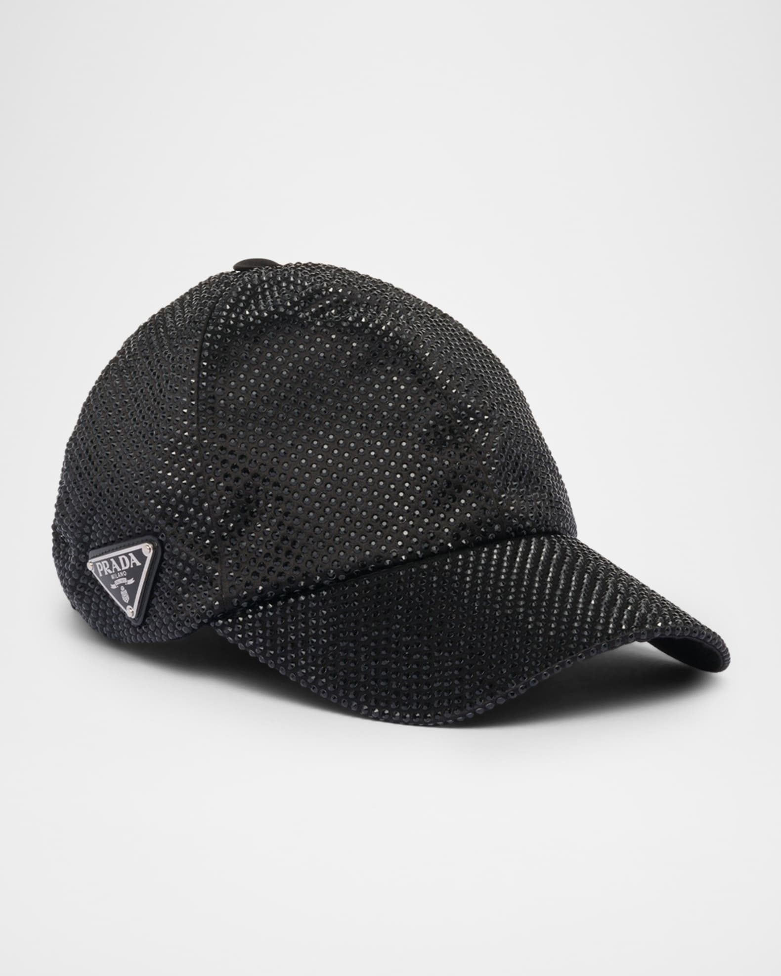 Prada Duchesse Crystal-Embellished Baseball Cap | Neiman Marcus